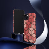 Geometric Stained Glass Illusion Phone Case Colorful Abstract Art, Aesthetic Protective Cover for iPhone, Samsung & Google, Unique Gift Idea Mom