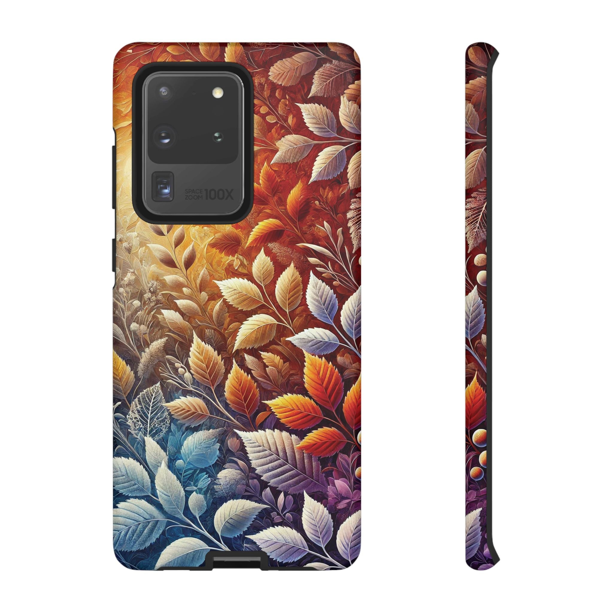 Beautiful Colorful Leaves Phone Case Vibrant Autumn Design for iPhone & Samsung, Durable Protection with Eye Catching Style, Perfect for Nature Lovers & Seasonal Charm Gift for Her