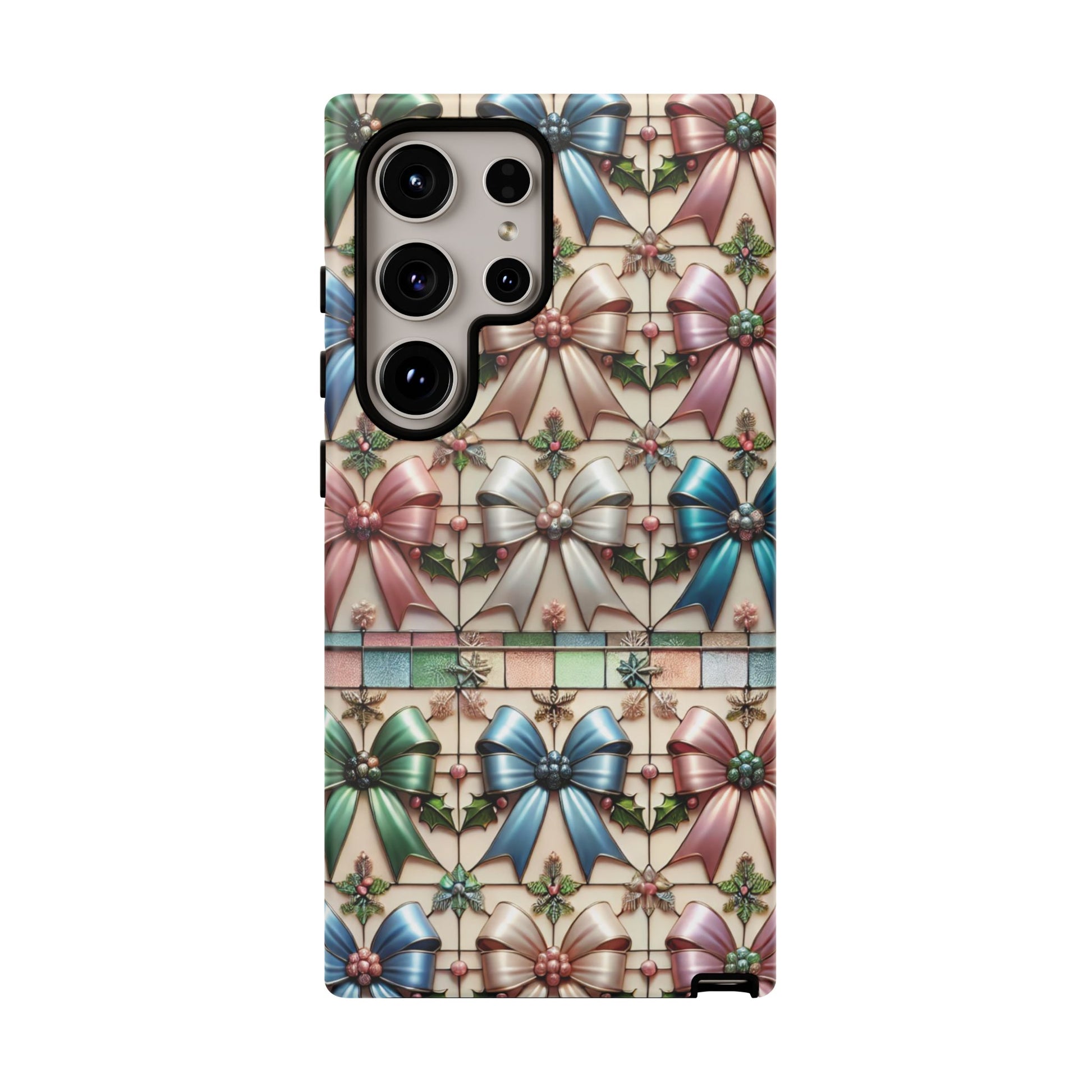 Coquette Bows Pastel Phone Case for iPhone 17 ,  15 14 13 12  21 23 Samsung, and Pixel | Stylish Protective Cover Gift for Her Perfect for Floral Lover