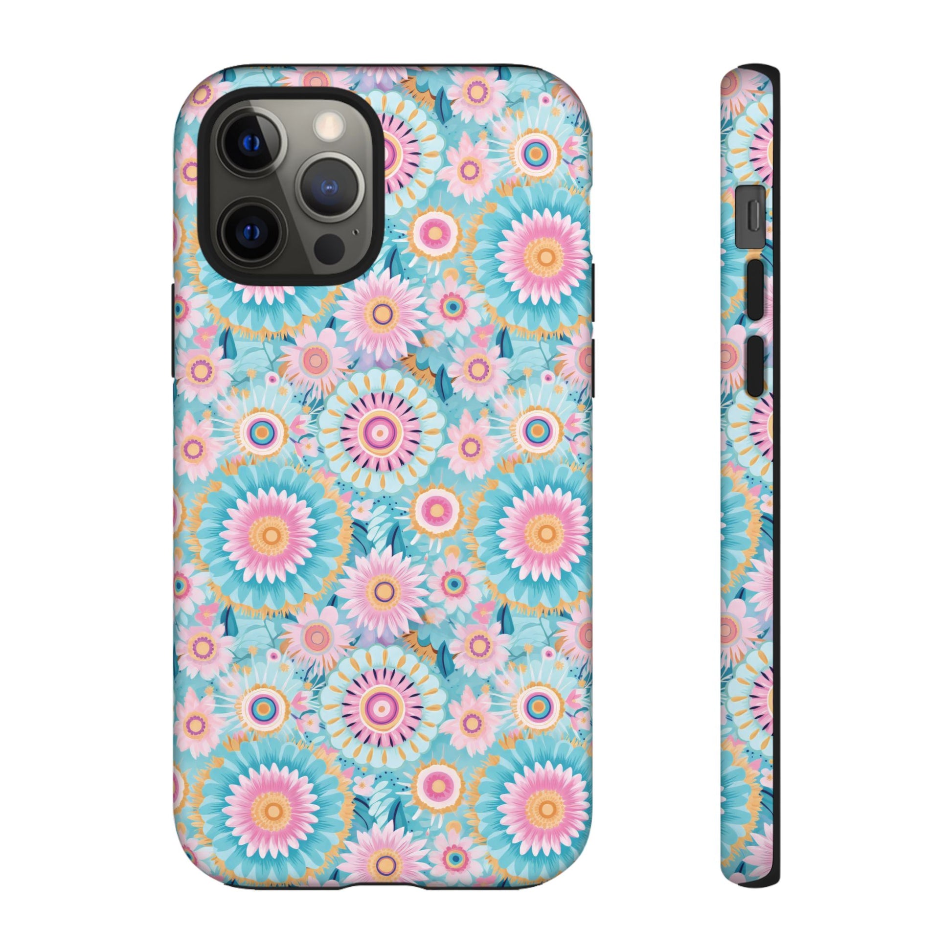 Boho Modern Watercolor Abstract Phone Case Compatible with iPhone, Samsung & More - Stylish, Durable Protection with Vibrant Artistic Design Perfect Gift for Her