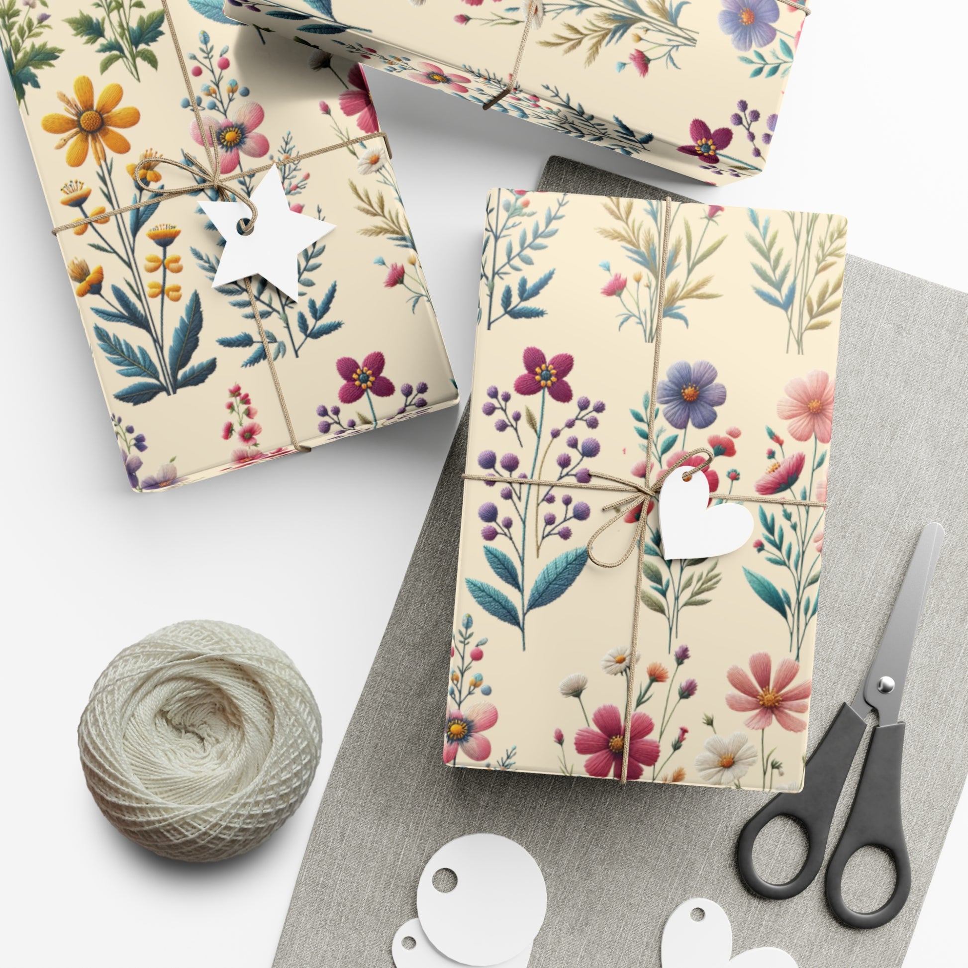 Best Beautiful Wildflower Wrapping Paper Vibrant Floral Patterns on Premium Quality Paper for All Occasions Perfect for Birthdays, Weddings, and Special Celebrations Mother's Day, Christmas - MRSBYVALLE