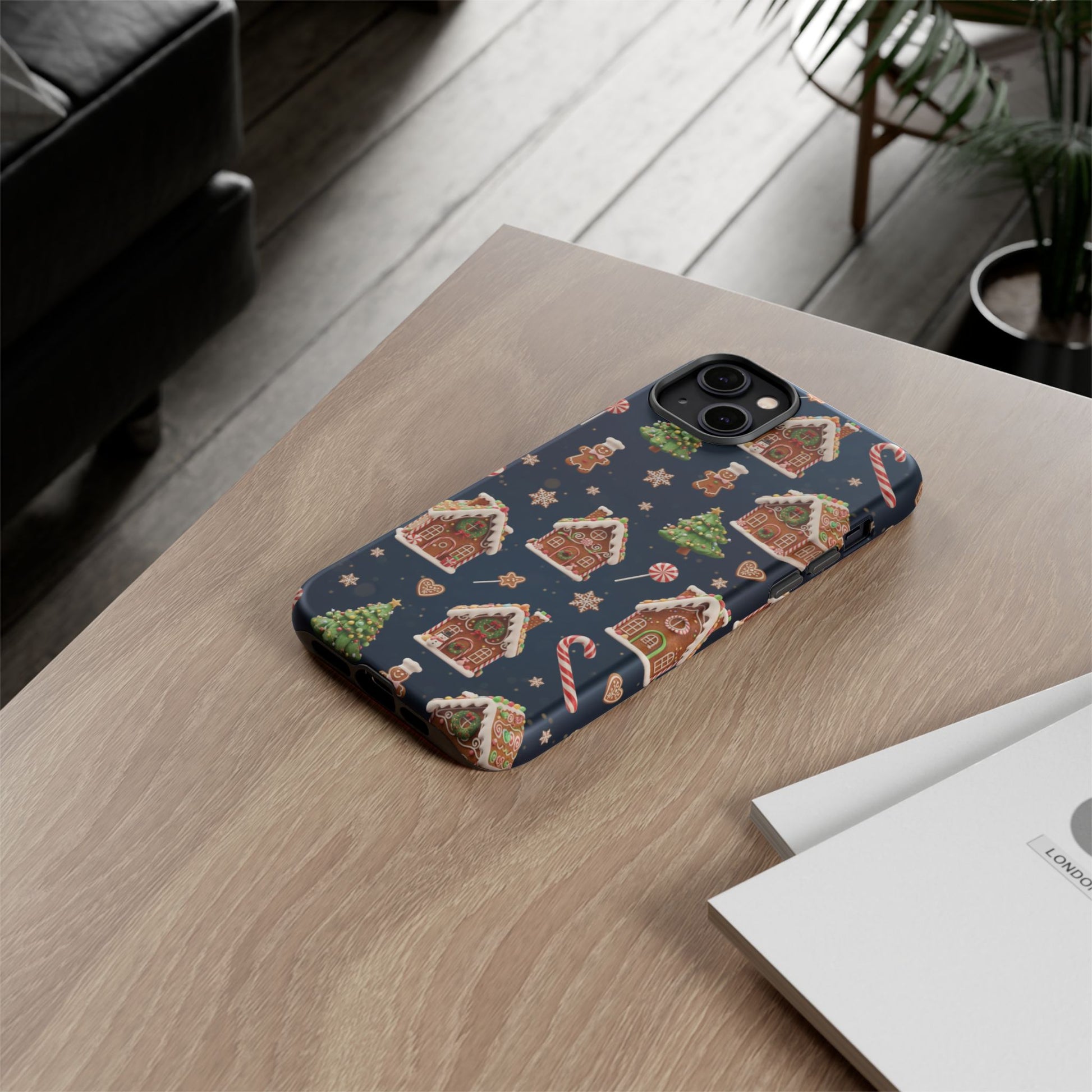 3D Gingerbread House Christmas Phone Case | Premium Holiday Gift Cover for iPhone 17, iPhone, and Samsung Galaxy Gift for Her or Him