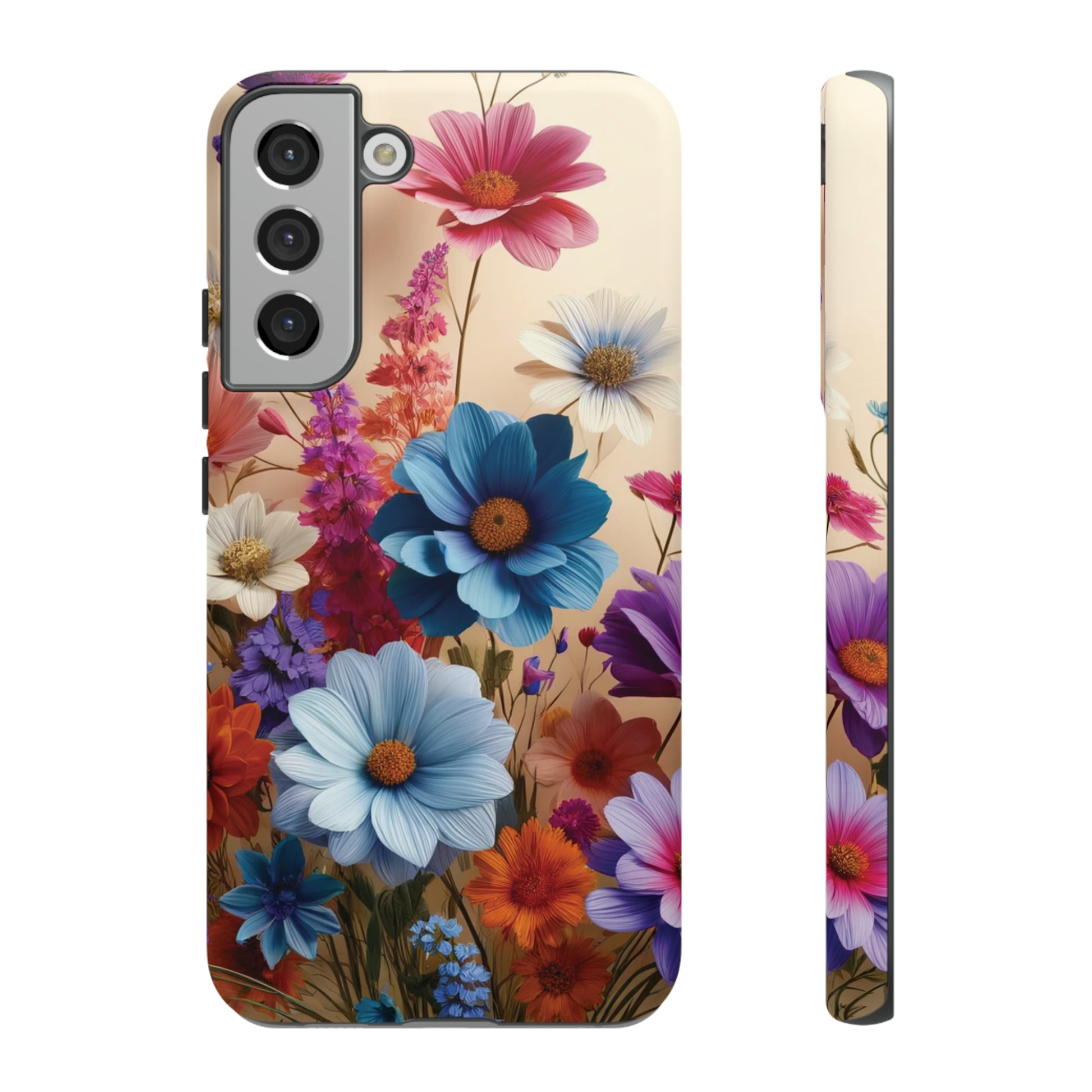 Best Phone Case Floral 3D Illusion Luxury Tough Case Floral Elegant Durable Stylish for Modern Devices iPhone 15, Samsung iPhone Samsung Accessory Gift for Her.