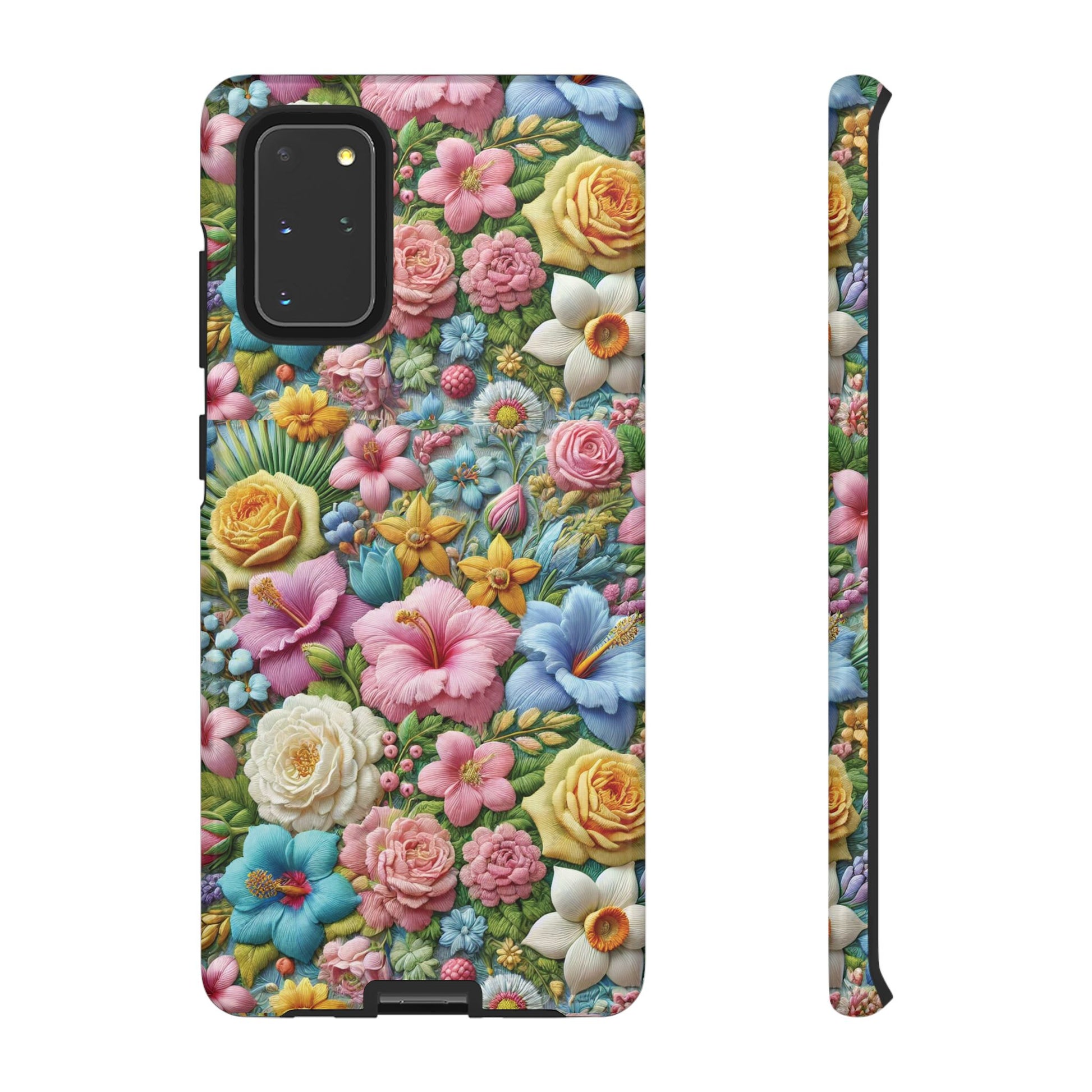 Elegant Pastel Flower Phone Case – Beautiful Floral Design, Durable Protection for Your Device, Stylish and Lightweight, Perfect Gift for Flower Lovers