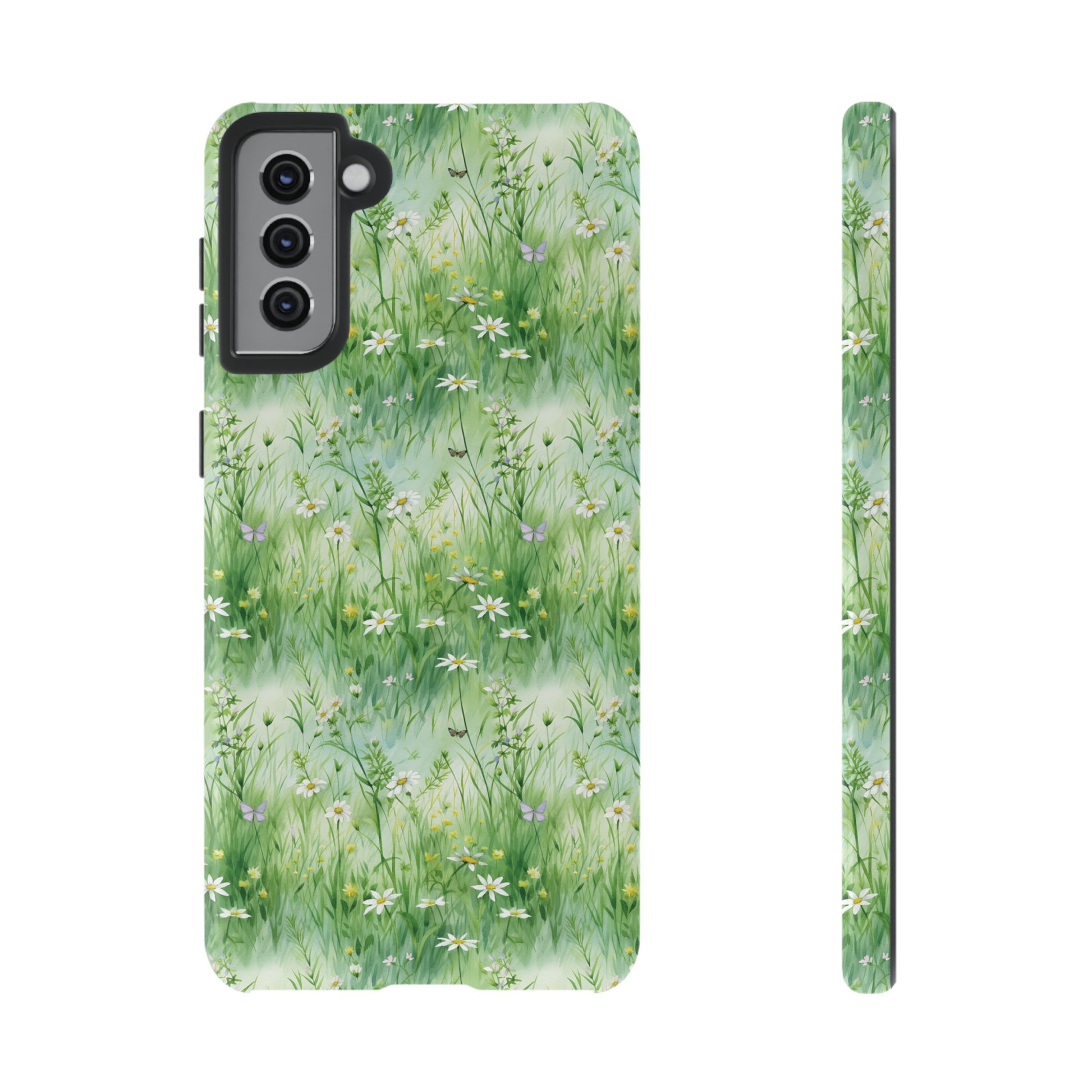 Beautiful Watercolor Grassing Daisy Boho Chic Design Phone Case Protective Cover for All Models Gift for Mom Accessory Gift for Her