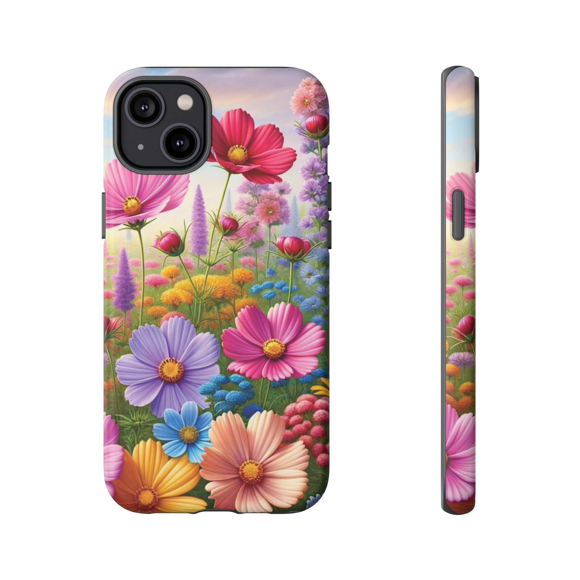 Bright Floral Phone Case Durable for iPhone Samsung Gift iPhone 15, 14, 13 Samsung Pixel Gift for Mom Accessory Gift for Her