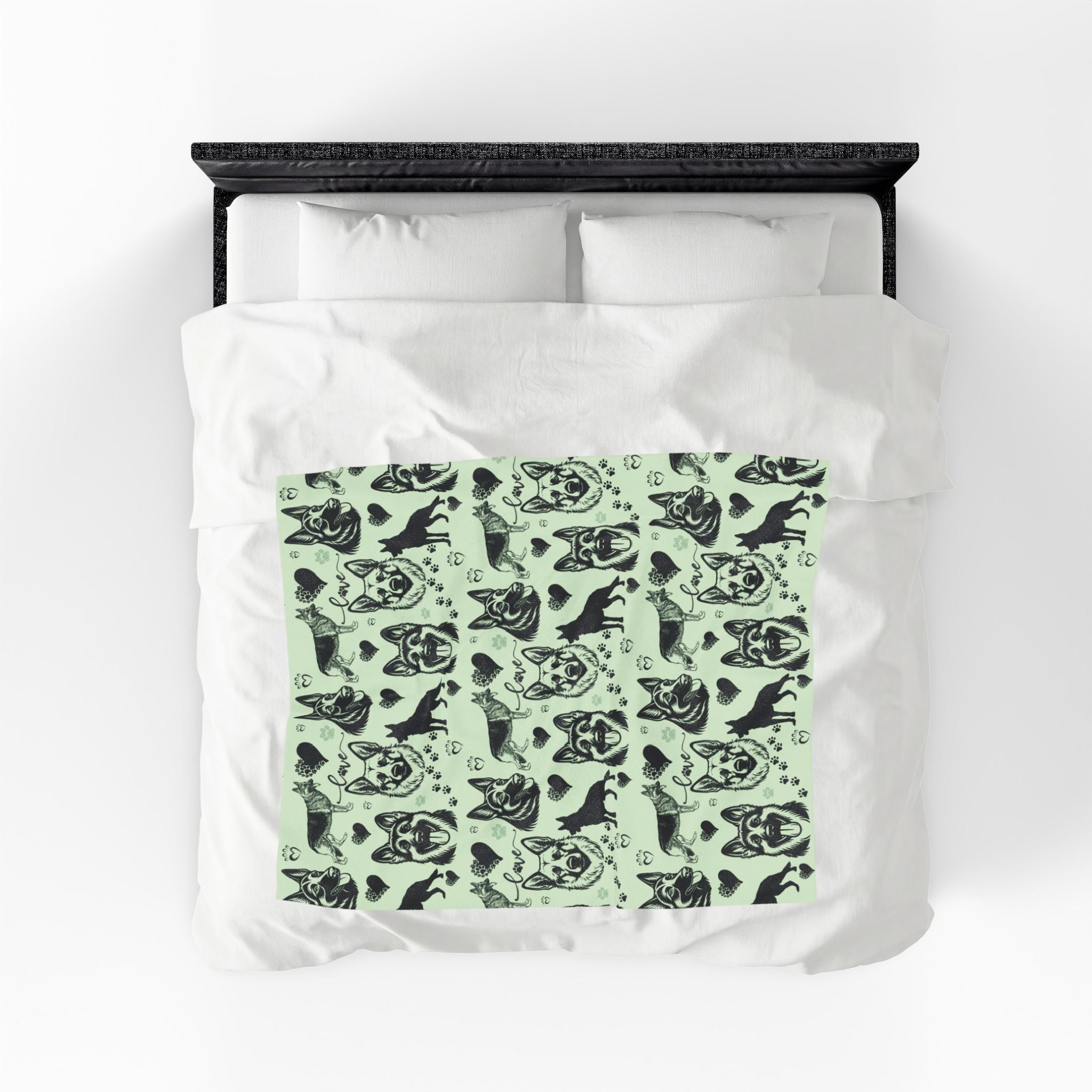 German Shepherd Velveteen Plush Blanket — Cozy Dog Lover Throw