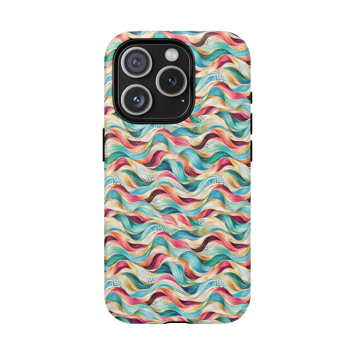 Colorful Wave MagSafe Tough Phone Case