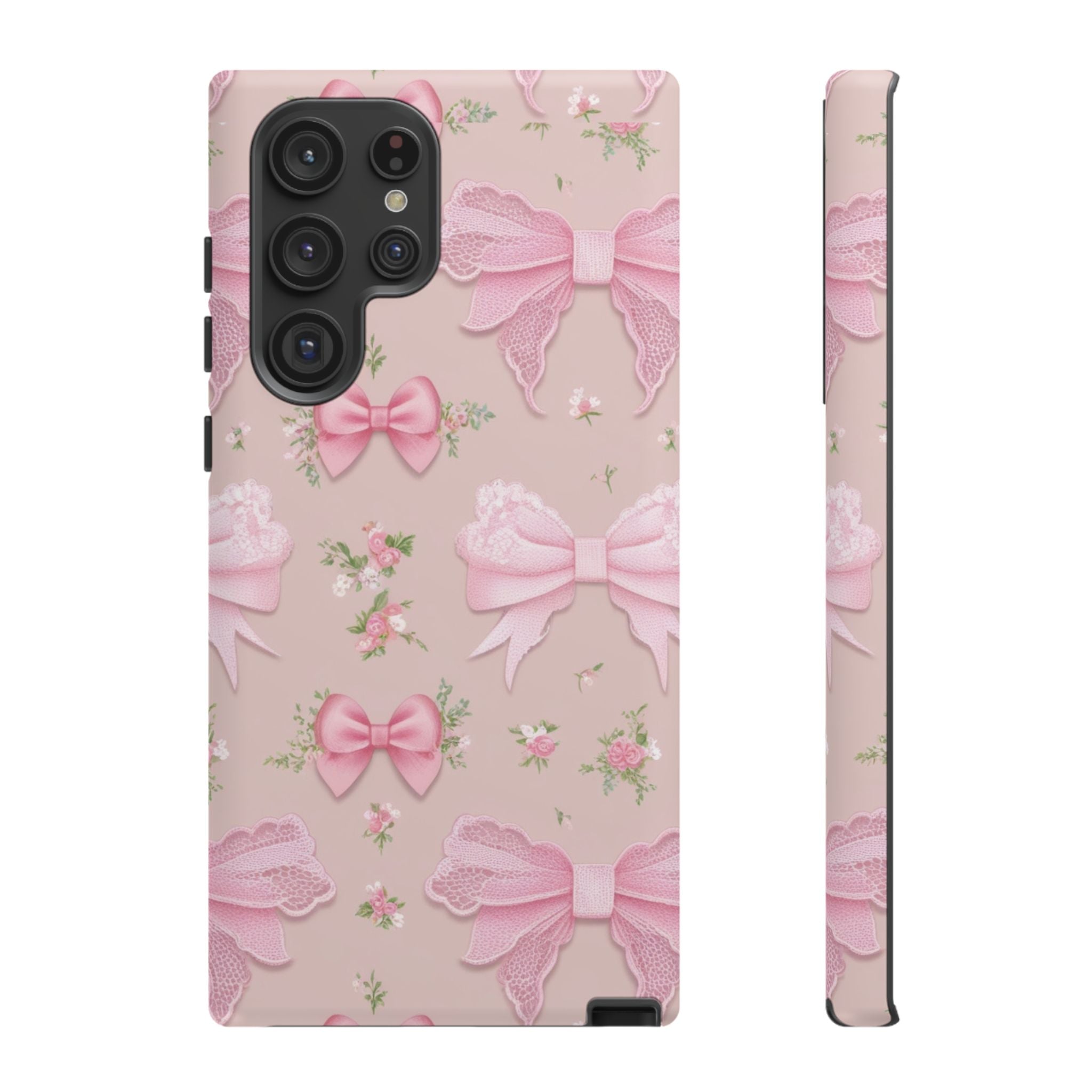 Luxury Pink Bow Phone Case – Cute & Protective Cover for iPhone & Samsung Gift for Her