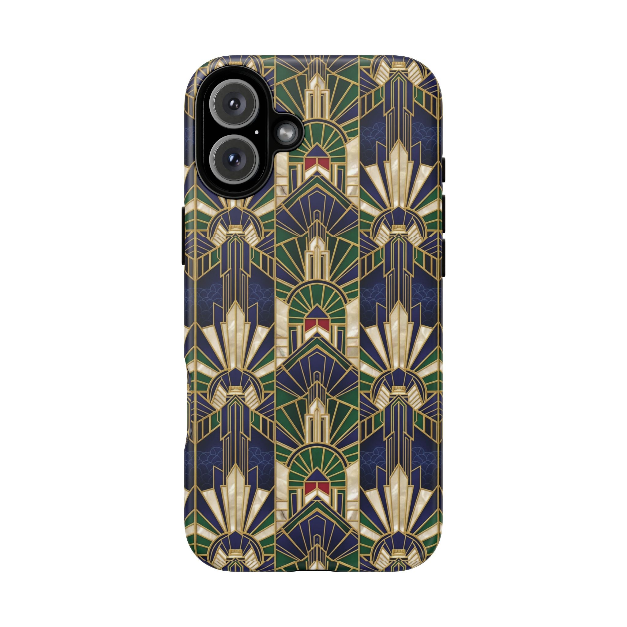 Navy & Gold Art Deco Phone Case — Imperial Art Deco Tough Case