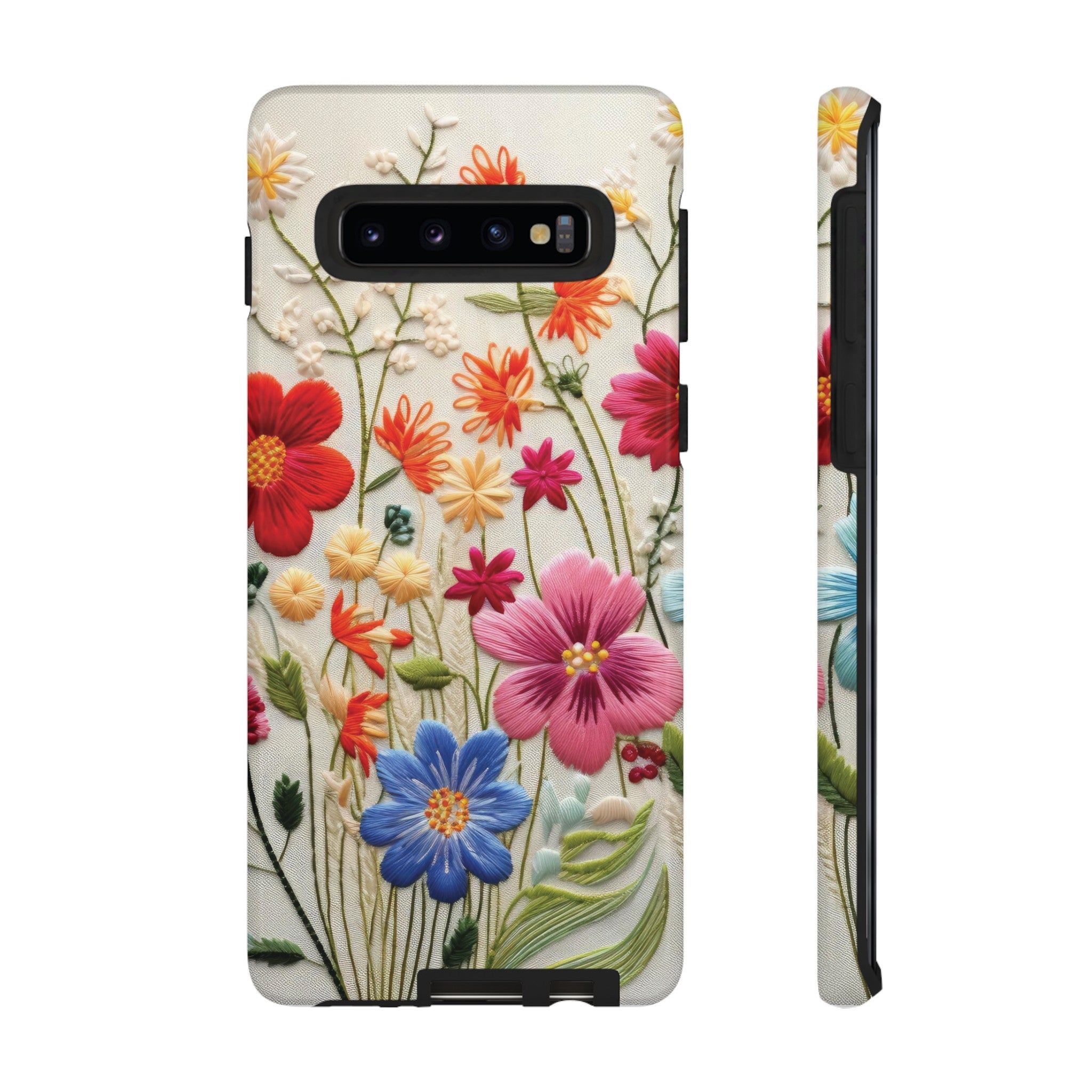 3D Floral Phone Case Elegant Faux Flower Durable for iPhone Samsung Smartphone iPhone 15, 14, 13 Samsung Gift for Mom