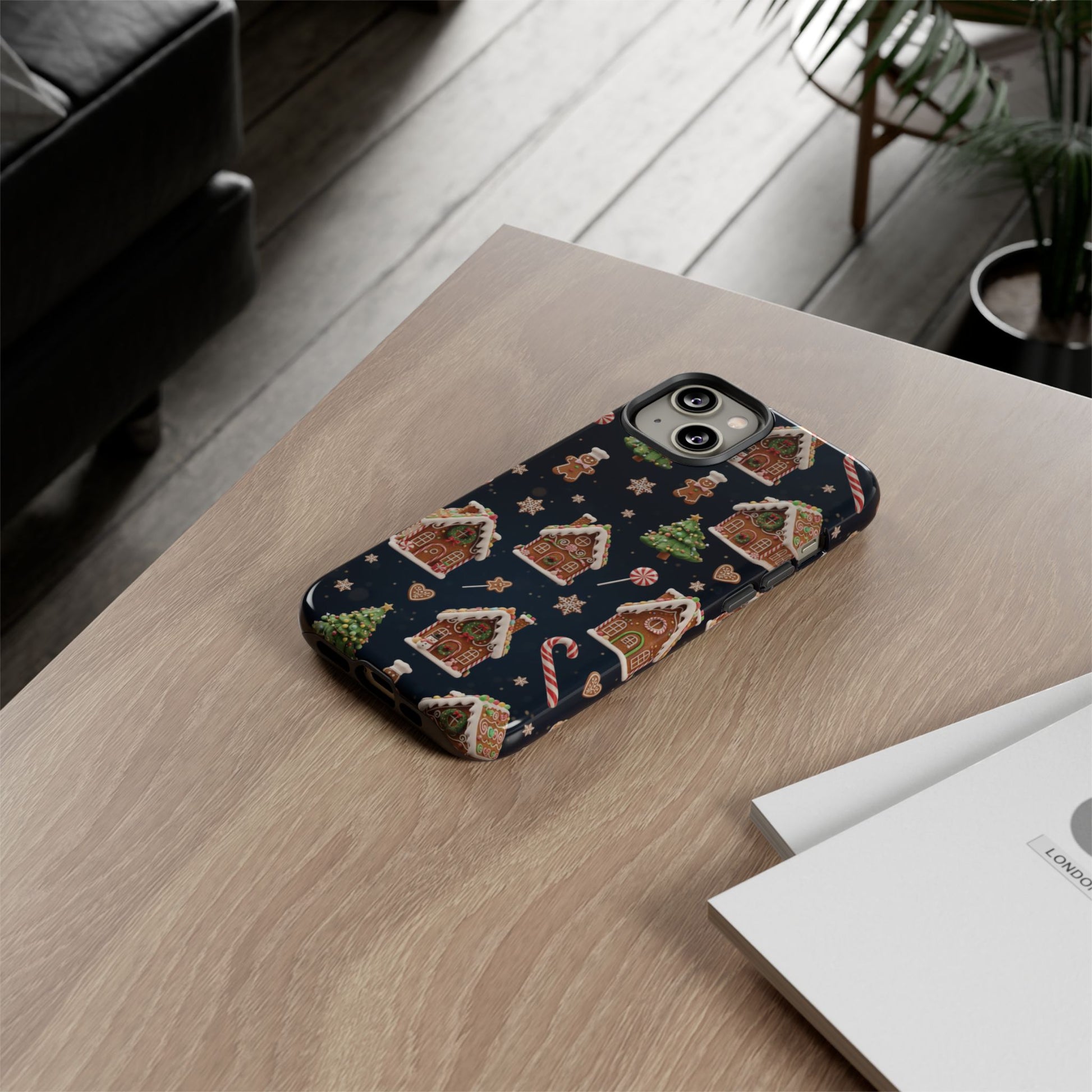 3D Gingerbread House Christmas Phone Case | Premium Holiday Gift Cover for iPhone 17, iPhone, and Samsung Galaxy Gift for Her or Him