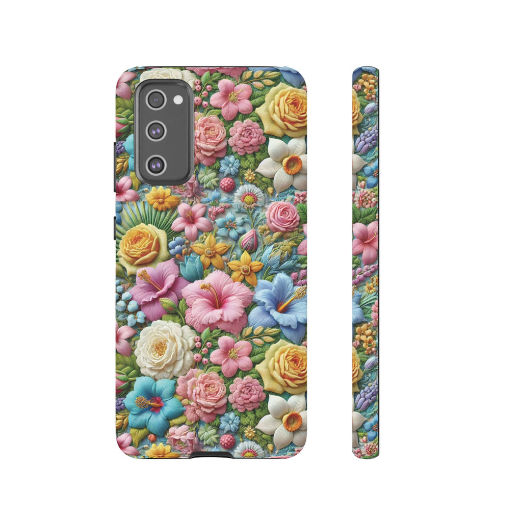Elegant Pastel Flower Phone Case – Beautiful Floral Design, Durable Protection for Your Device, Stylish and Lightweight, Perfect Gift for Flower Lovers