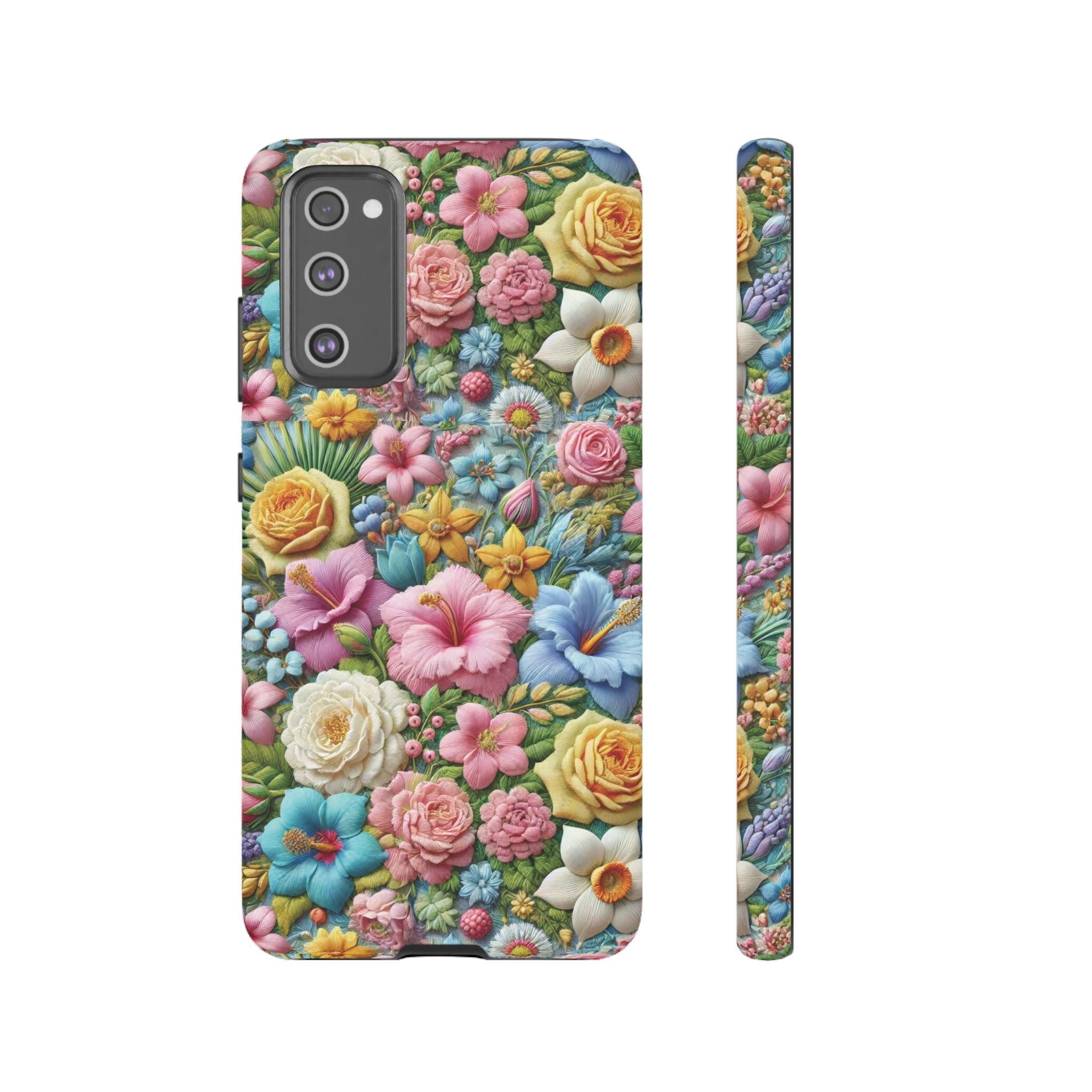 Elegant Pastel Flower Phone Case – Beautiful Floral Design, Durable Protection for Your Device, Stylish and Lightweight, Perfect Gift for Flower Lovers
