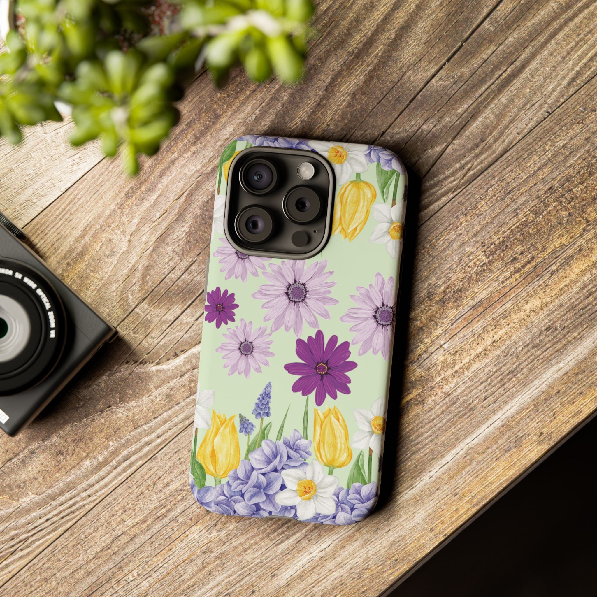 Lavender Yellow Flower Phone Case – Stylish Protective Cover for iPhone & Samsung, Botanical Design, Perfect Gift for Spring & Everyday Elegance