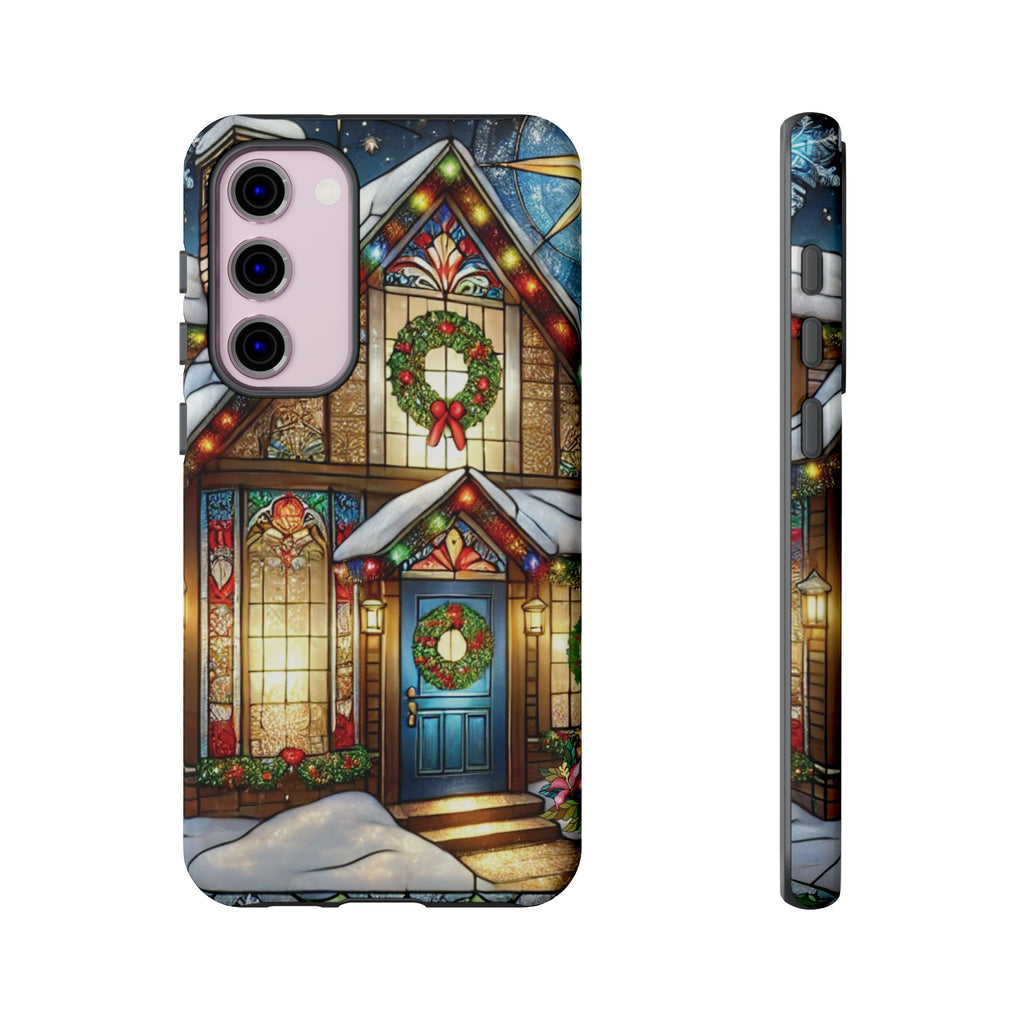 Phone Case - Stain Glass Christmas Unique Holiday Protection Gift for Her