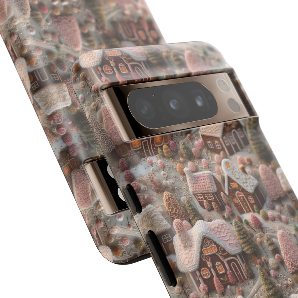 Gingerbread House 3D Phone Case Durable for iPhone Samsung Gift iPhone 15, 14, 13 Samsung Pixel Gift for Mom Accessory Gift for Her