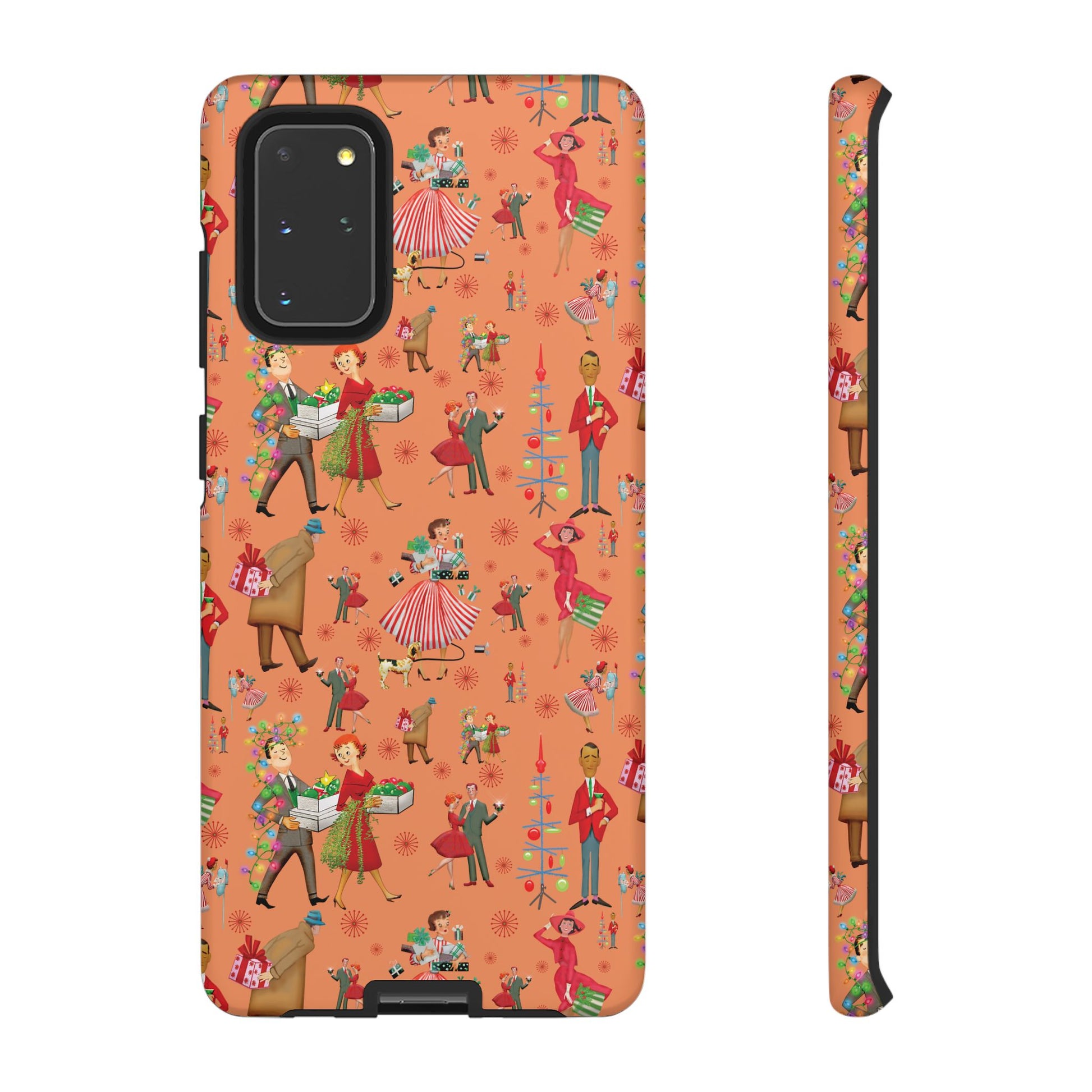 Retro Christmas 50s Phone Case Unique Holiday Protection for Your Device | Stylish & Durable Cover Gift for Her Phone 17, 16, 15, Samsung iPhone Accessory Gift for Her