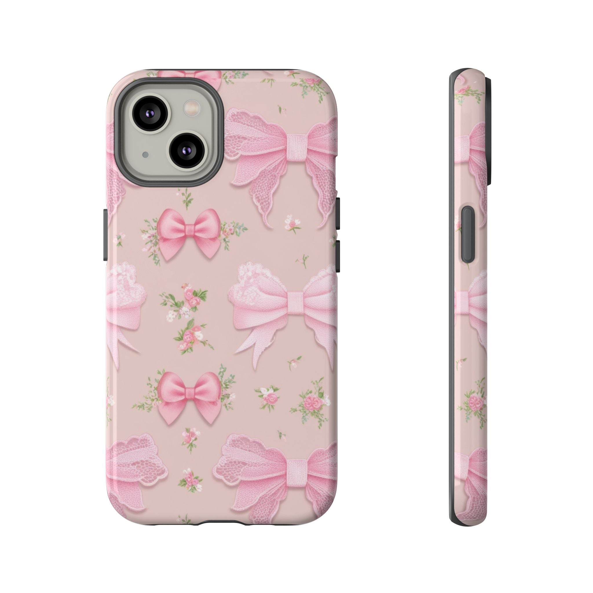 Luxury Pink Bow Phone Case – Cute & Protective Cover for iPhone & Samsung Gift for Her