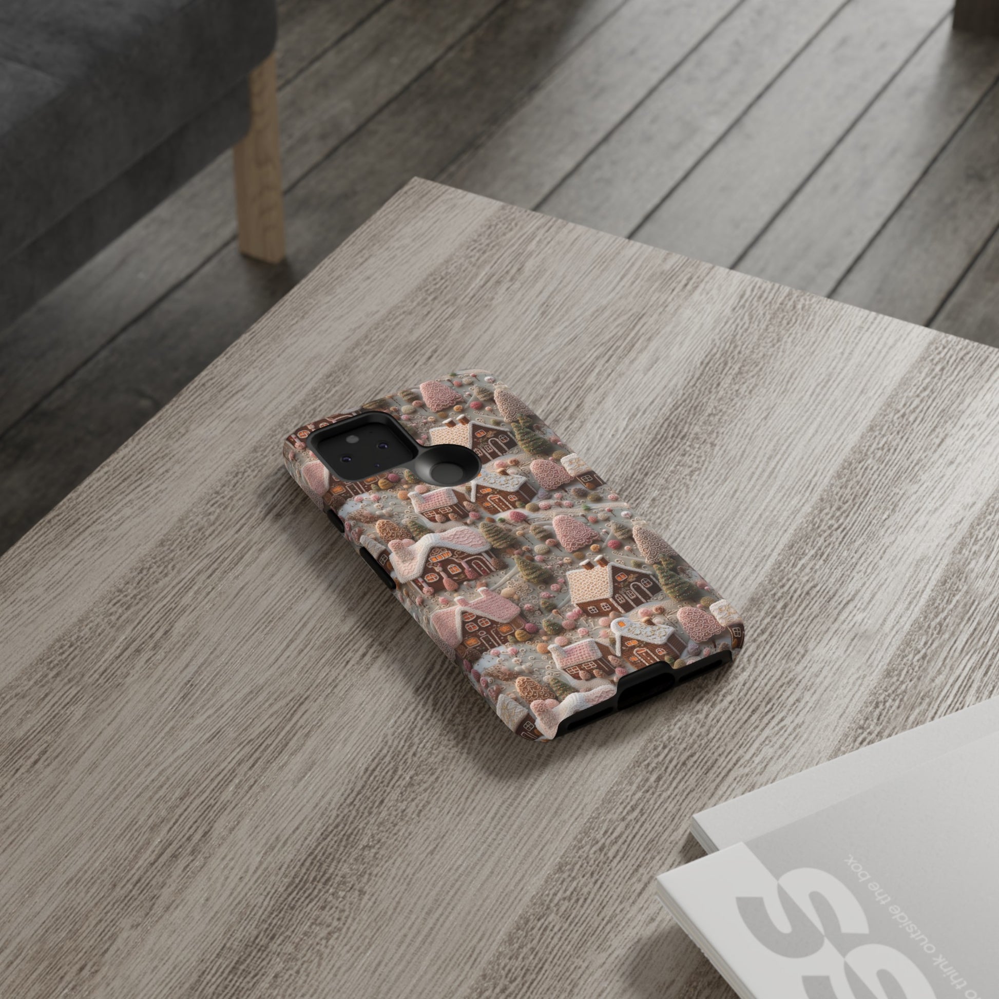 Gingerbread House 3D Phone Case Durable for iPhone Samsung Gift iPhone 15, 14, 13 Samsung Pixel Gift for Mom Accessory Gift for Her