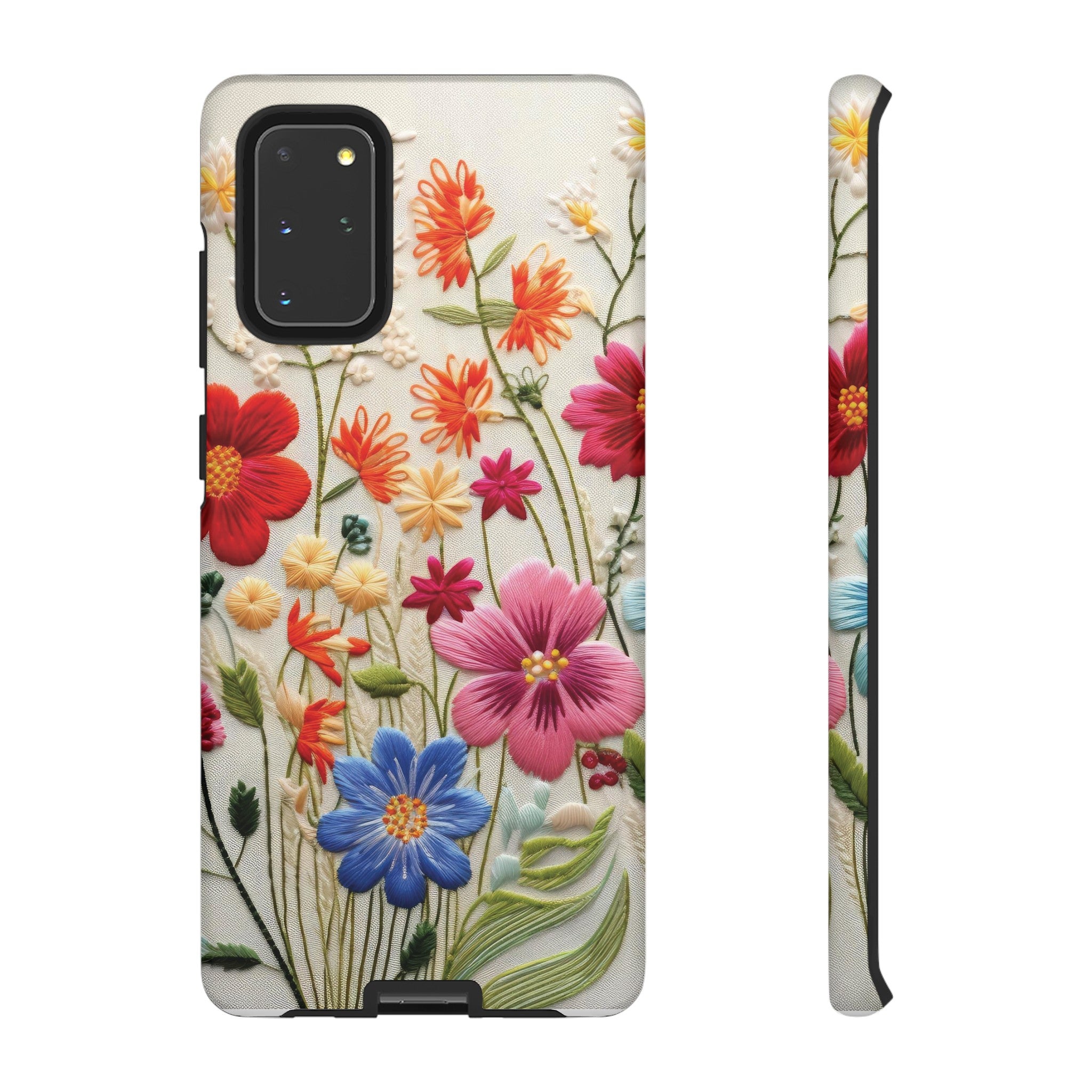 3D Floral Phone Case Elegant Faux Flower Durable for iPhone Samsung Smartphone iPhone 15, 14, 13 Samsung Gift for Mom