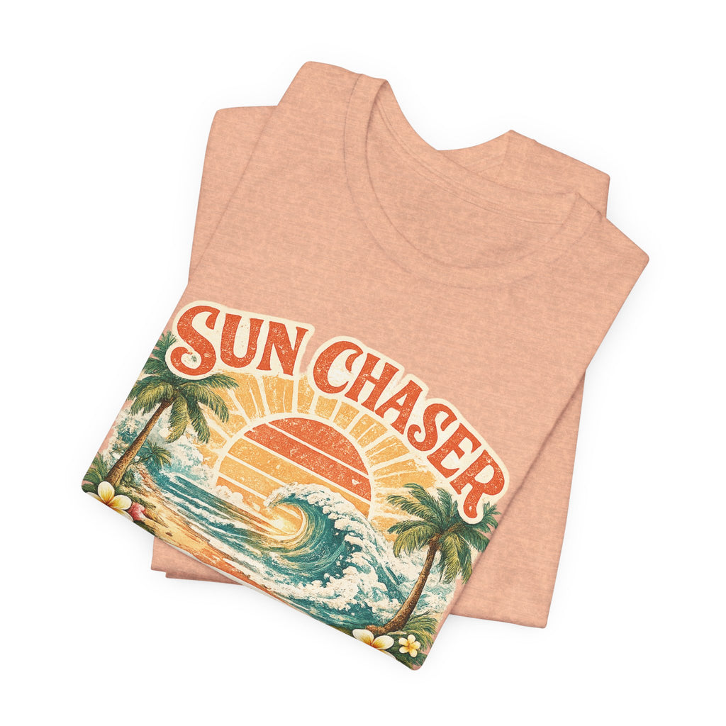 Sun Chaser T-Shirt — Retro Sunrise Graphic Tee Gift Fun