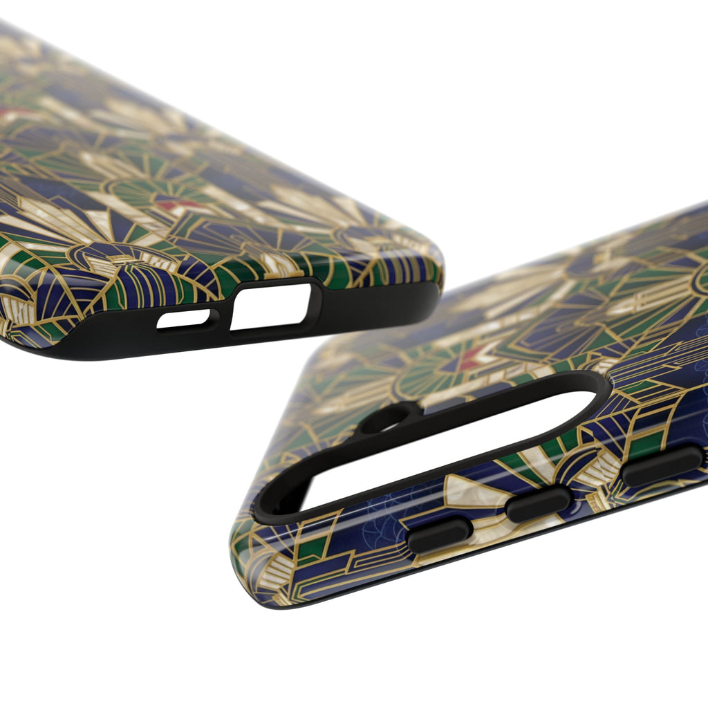 Navy & Gold Art Deco Phone Case — Imperial Art Deco Tough Case