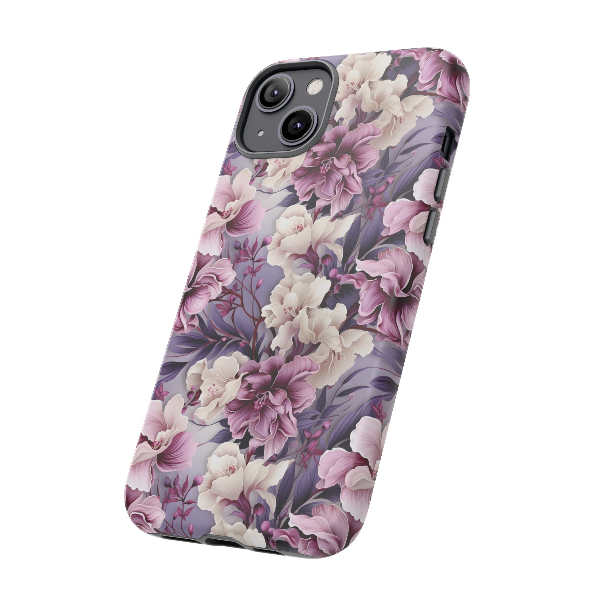 Lavender Flowers Protective Phone Case Gift for Her Phone 15, Samsung iPhone Samsung Gift for Her Case iPhone 15, Samsung