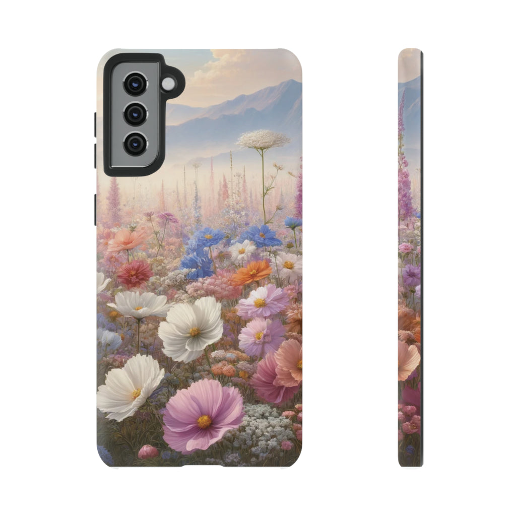 Phone Case Floral Boho Luxury Tough Case Floral Elegant Durable Stylish for Modern Devices iPhone 15, Samsung iPhone Samsung Accessory Gift for Her.
