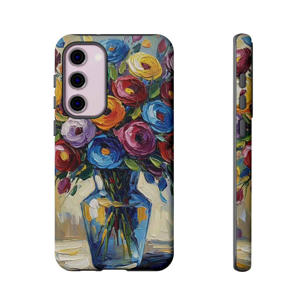 Floral Luxury Oil Painting Illusion Tough Case — Floral Art Phone Case for Art Lovers