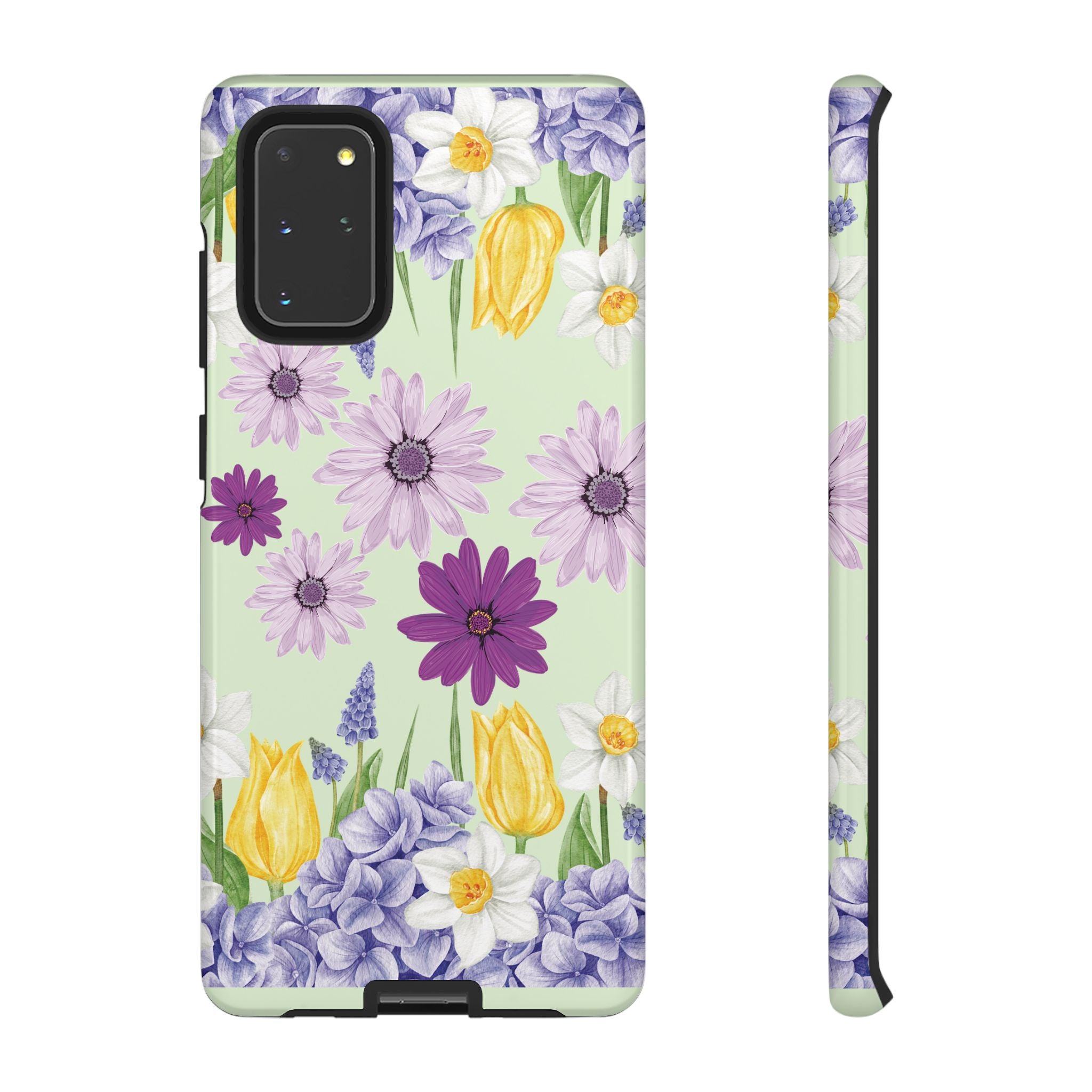 Lavender Yellow Flower Phone Case – Stylish Protective Cover for iPhone & Samsung, Botanical Design, Perfect Gift for Spring & Everyday Elegance