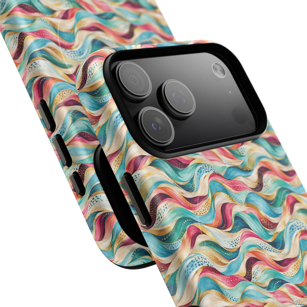 Colorful Wave MagSafe Tough Phone Case