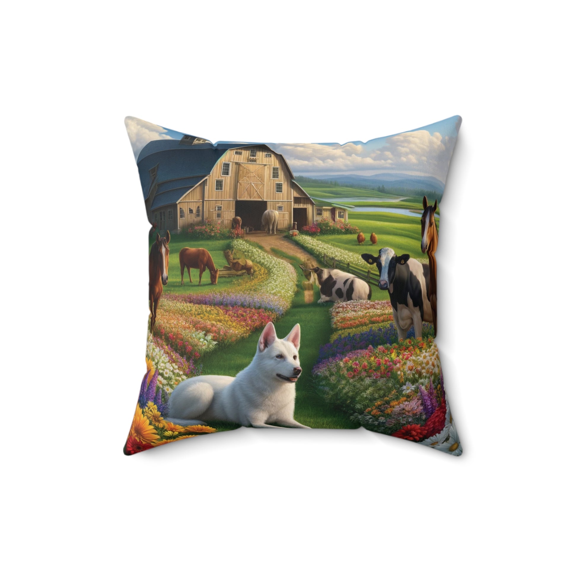 Farmhouse Barn Decorative Pillow Home Accents Mother's Day Gift Luxurious Home Living Room Comfort for Bedroom or Housewarming Gift New House, Bridal Shower Gift.