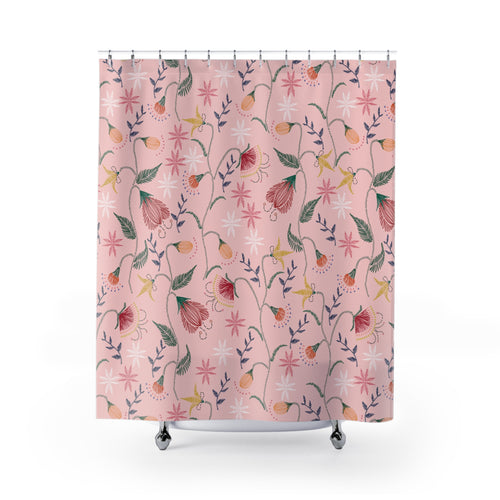 Bohemian Wildflower Bliss Shower Curtain - Transform Your Bathroom into a Garden Sanctuary Housewarming Gift New Bathroom Decor Wedding Gift for Mom Bridal Shower Gift Newlywed - MRSBYVALLE