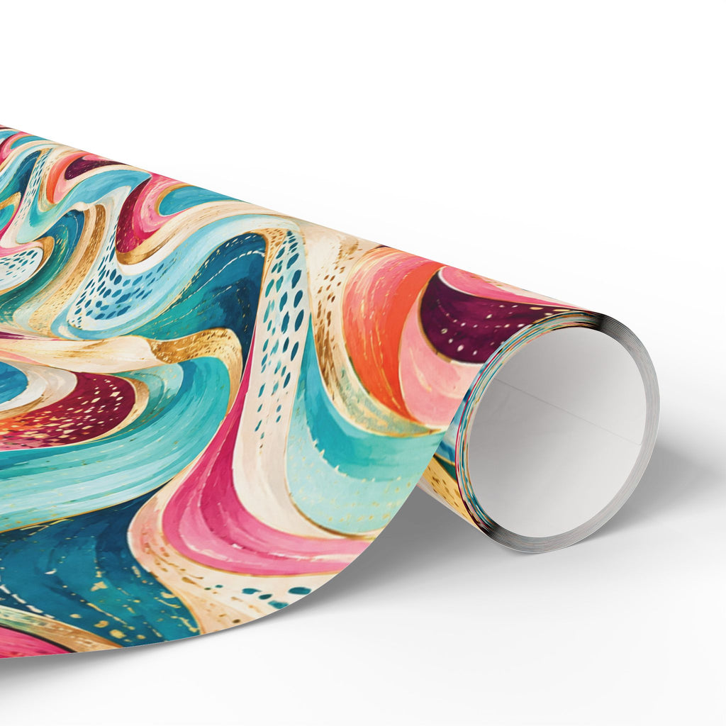Colorful Abstract Wave Wrapping Paper