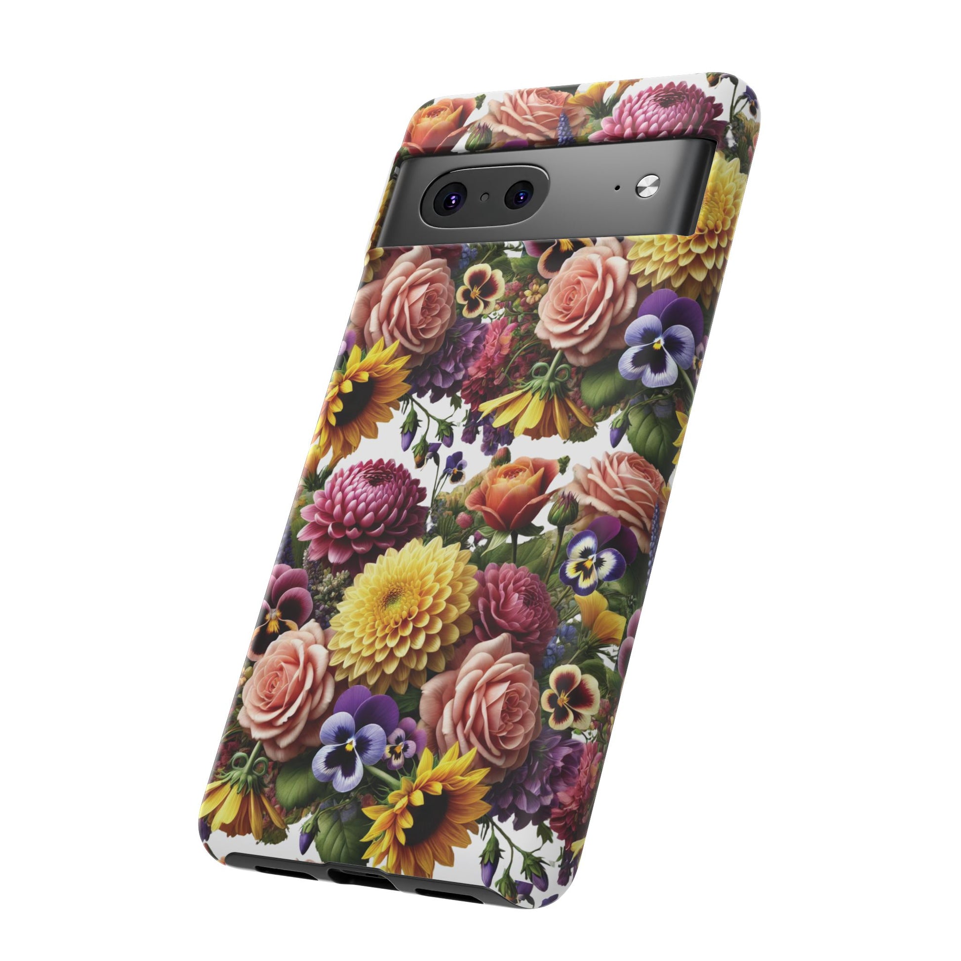 Floral Fall Phone Case for iPhone 16 15 14 13 12  21 23 Samsung, and Pixel | Stylish Protective Cover Gift for Her Perfect for Floral Lover