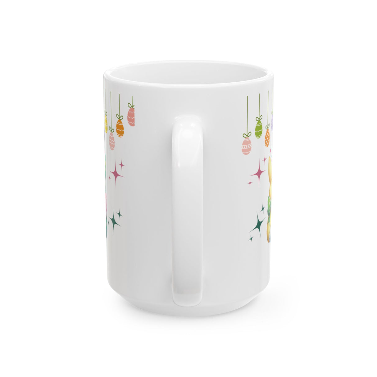 Cute Bunny Bows Mug Adorable Easter Rabbit Design, Available in 11oz & 15oz, Spring Coffee Cup, Bunny Lover Gift, Fun and Cheerful Hot Beverage Mug