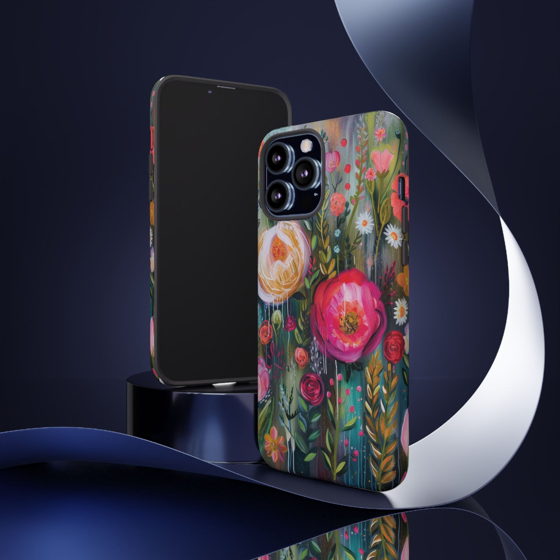 Watercolor Boho Floral Phone Case for iPhone 16 15 14 13 12  21 23 Samsung, and Pixel | Stylish Protective Cover Gift for Her Perfect for Floral Lover - MRSBYVALLE