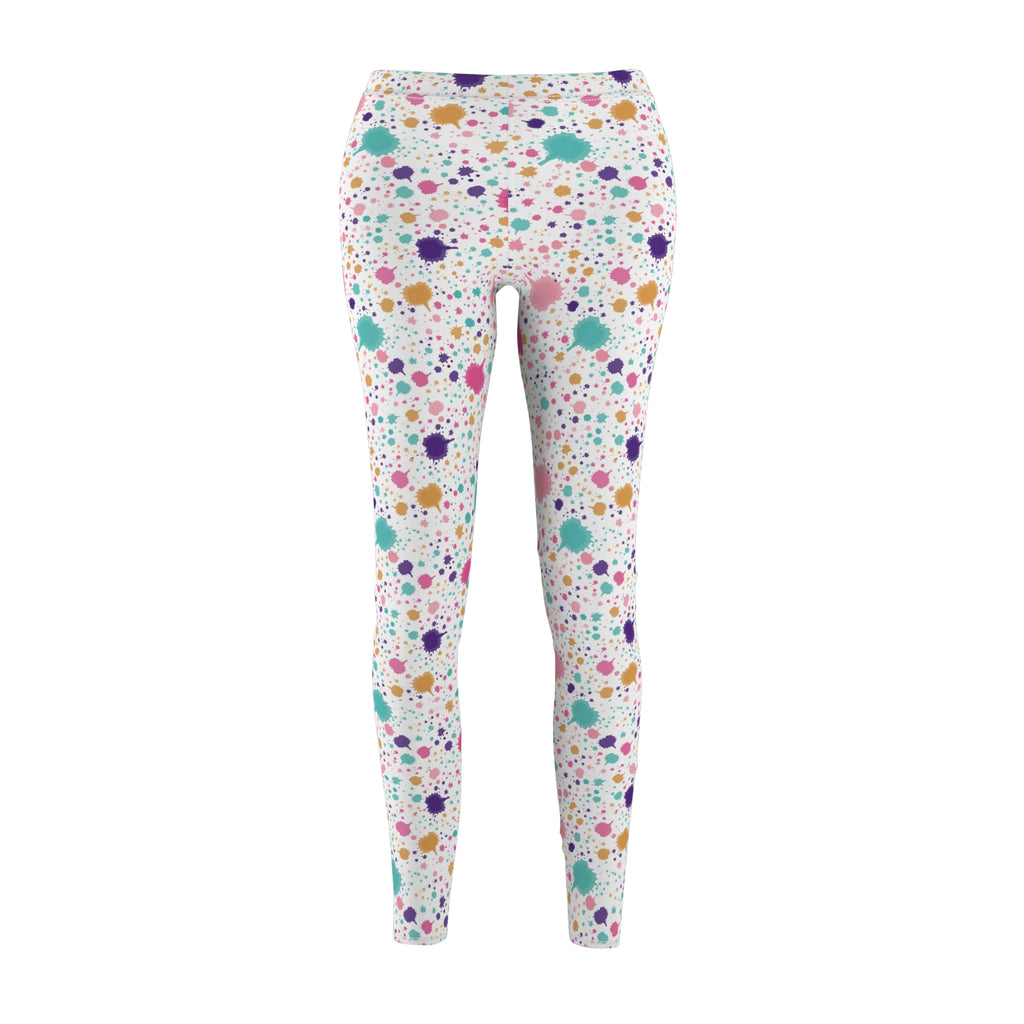 Pastel Abstract Women's Casual Leggings Stylish, Comfortable High-Waisted Yoga Pants for Everyday Wear, Workout, and Lounge – Perfect Gift Idea for Her – Available in Plus Sizes - MRSBYVALLE