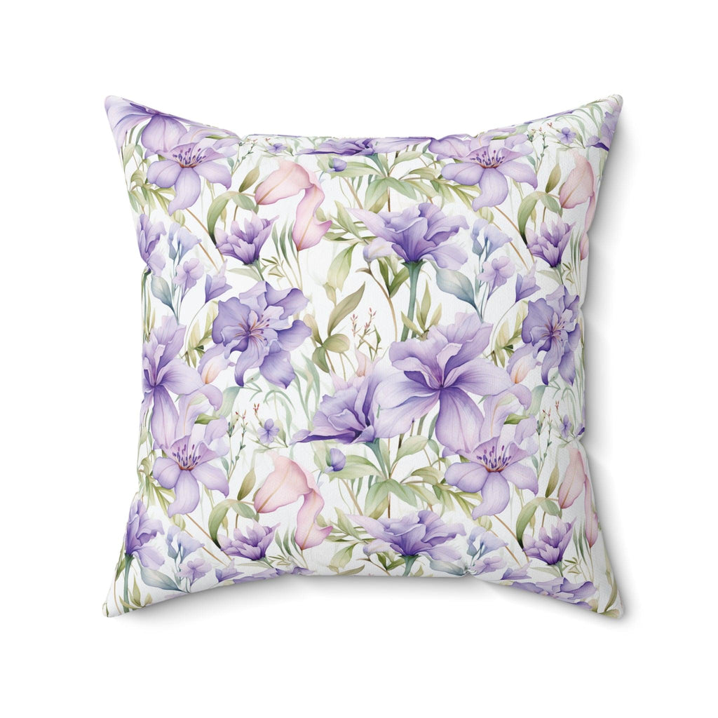 Butterfly and Floral Square Pillow Pet Lover Elegance Charm to Your Décor Stylish Accent Housewarming Gift New House, Bridal Shower Gift - MRSBYVALLE