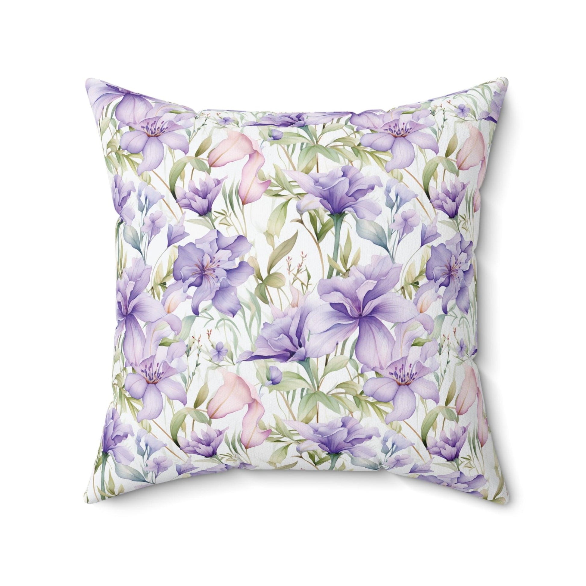 Butterfly and Floral Square Pillow Pet Lover Elegance Charm to Your Décor Stylish Accent Housewarming Gift New House, Bridal Shower Gift - MRSBYVALLE
