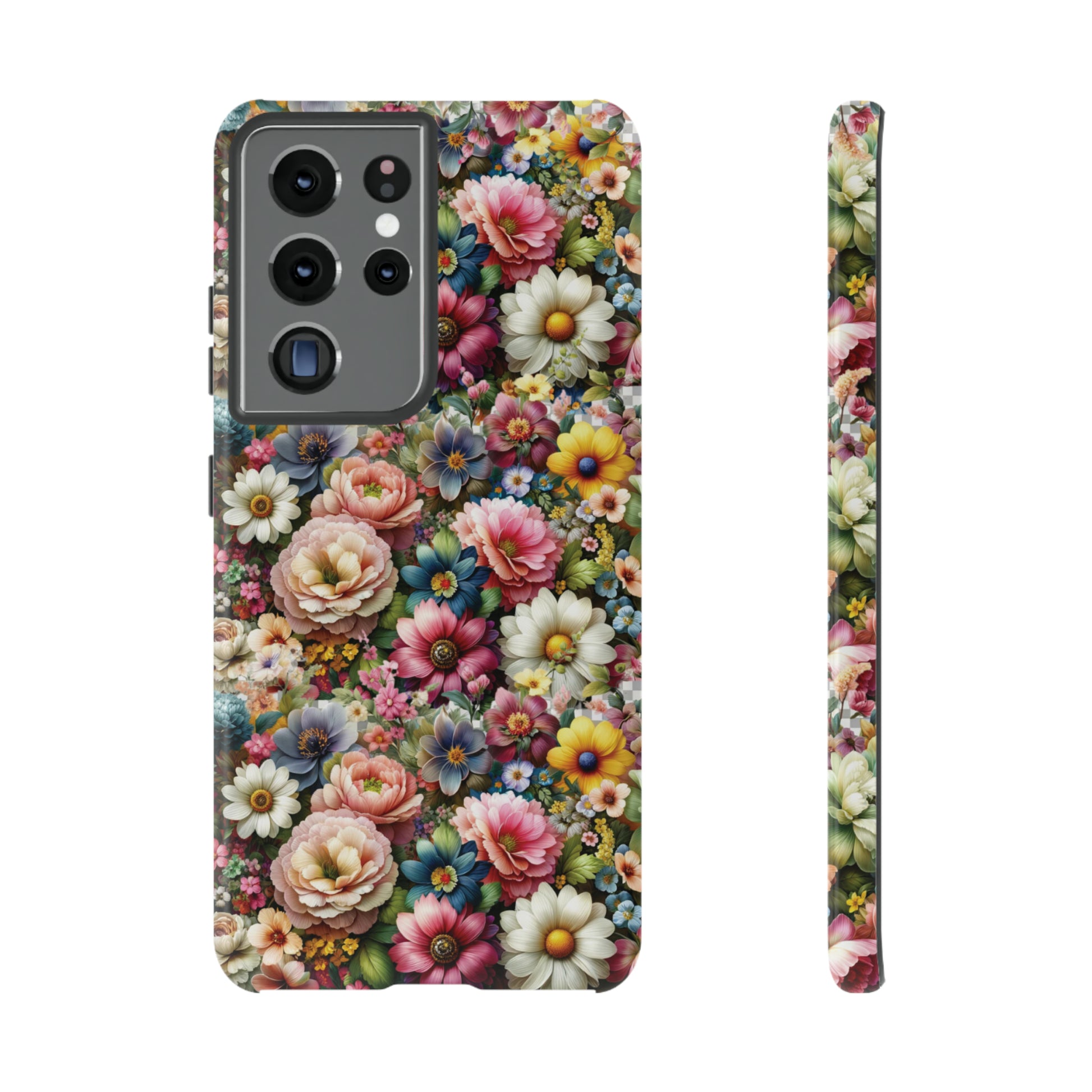 Floral Luxury Phone Tough Case Floral Elegant Durable Stylish for Modern Devices iPhone 15, Samsung iPhone Samsung Accessory Gift for Her.