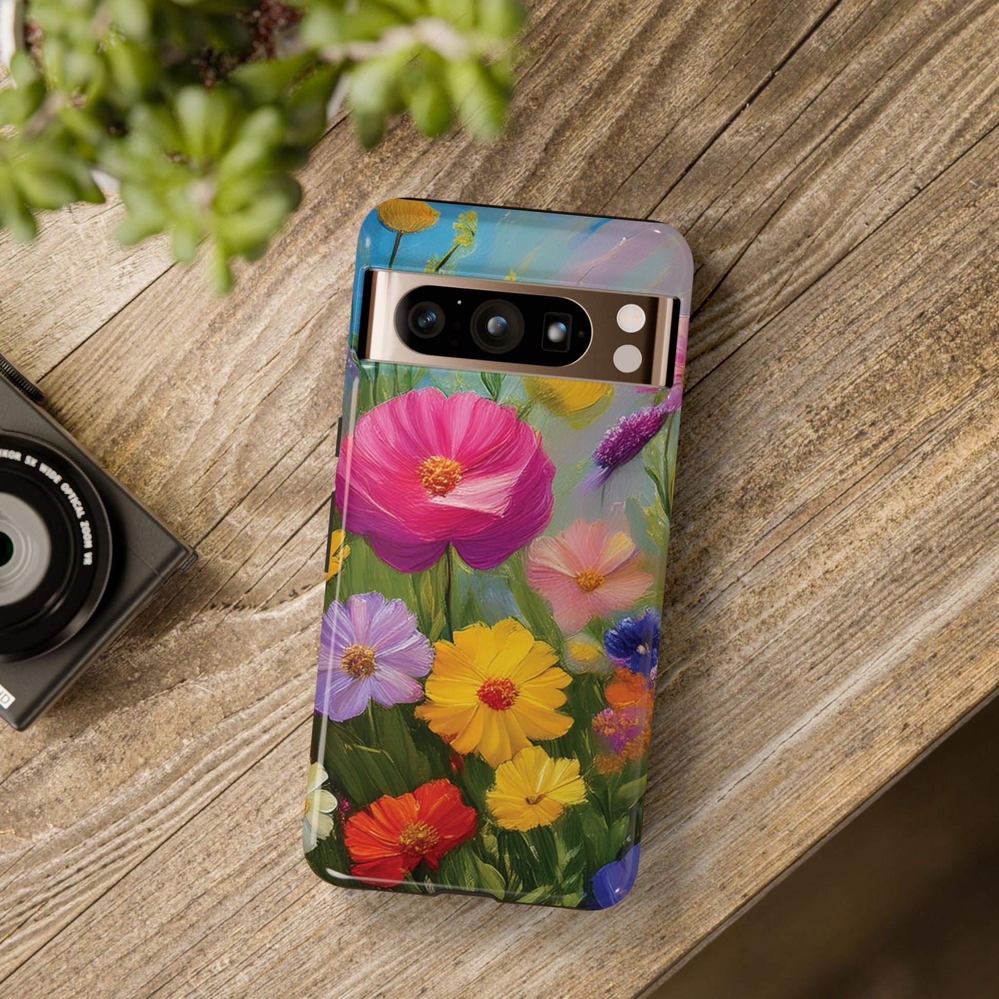 Vibrant Wildflower Painting Phone Case Hand-Painted Floral Art Design | Bright Nature-Inspired Cover | Perfect Gift for Flower Lovers iPhone & Galaxy