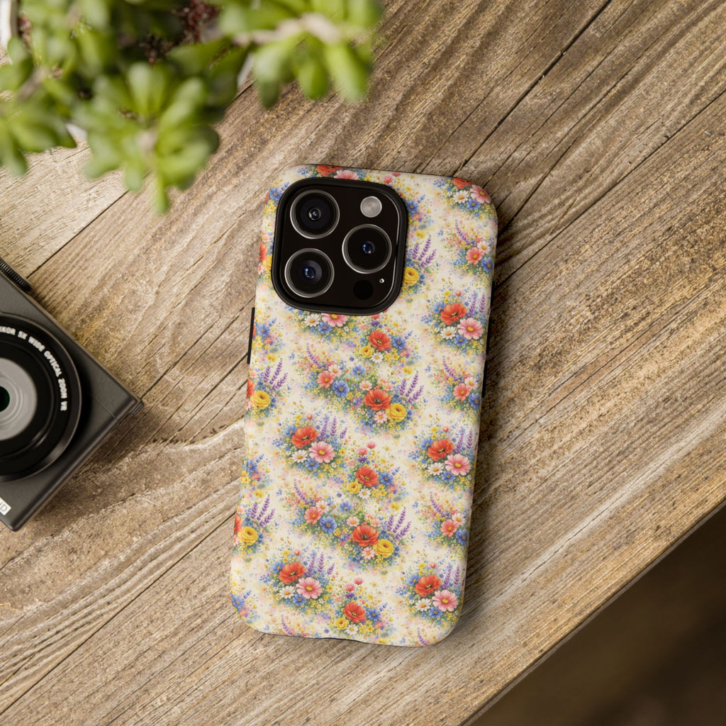 Watercolor Wildflowers Phone Case — Tough Cases