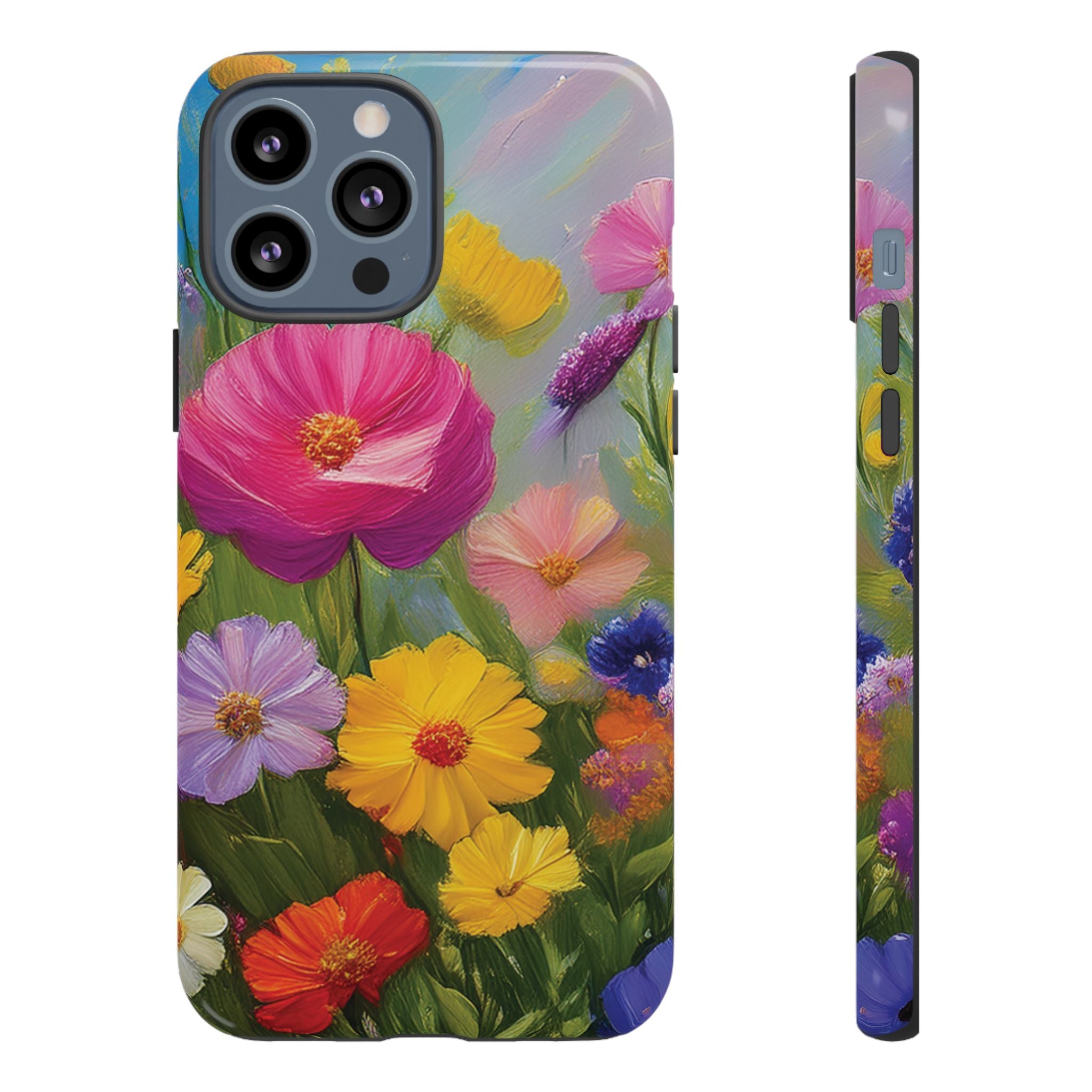 Vibrant Wildflower Painting Phone Case Hand-Painted Floral Art Design | Bright Nature-Inspired Cover | Perfect Gift for Flower Lovers iPhone & Galaxy