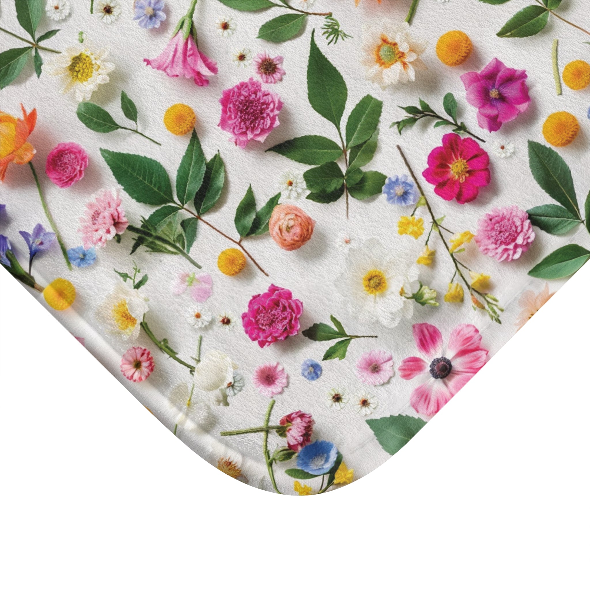 Tapis de bain floral lumineux Wildflowers – Un mélange apaisant de fleurs de lavande relaxantes pour ajouter confort, beauté et sérénité à la pièce la plus intime de votre maison