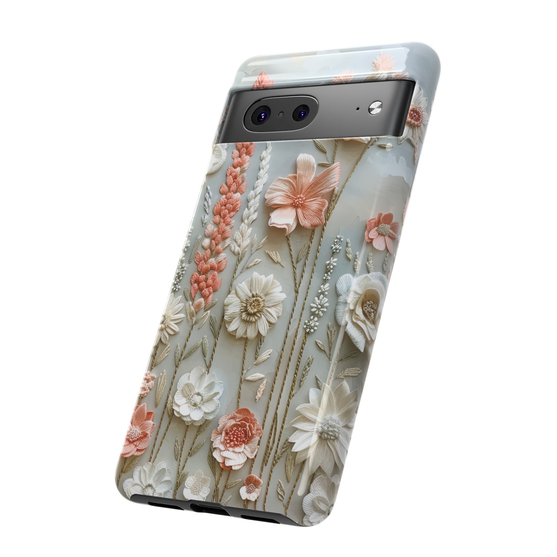 Pastel Wildflowers Protective Phone Case Gift for Her Phone 15, Samsung iPhone Samsung Gift for Her Case iPhone 15, Samsung iPhone Samsung Accessory Gift for Her