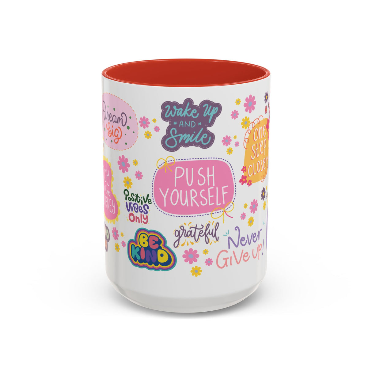 Good Vibes Only Coffee Mug 11 & 15 oz Ceramic Inspirational Cup, Positive Affirmation Gift for Mom, Teacher & Coworker | Morning Motivation Mother's Day, or Cozy Spring Mornings
