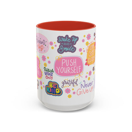 Good Vibes Only Coffee Mug 11 & 15 oz Ceramic Inspirational Cup, Positive Affirmation Gift for Mom, Teacher & Coworker | Morning Motivation Mother's Day, or Cozy Spring Mornings
