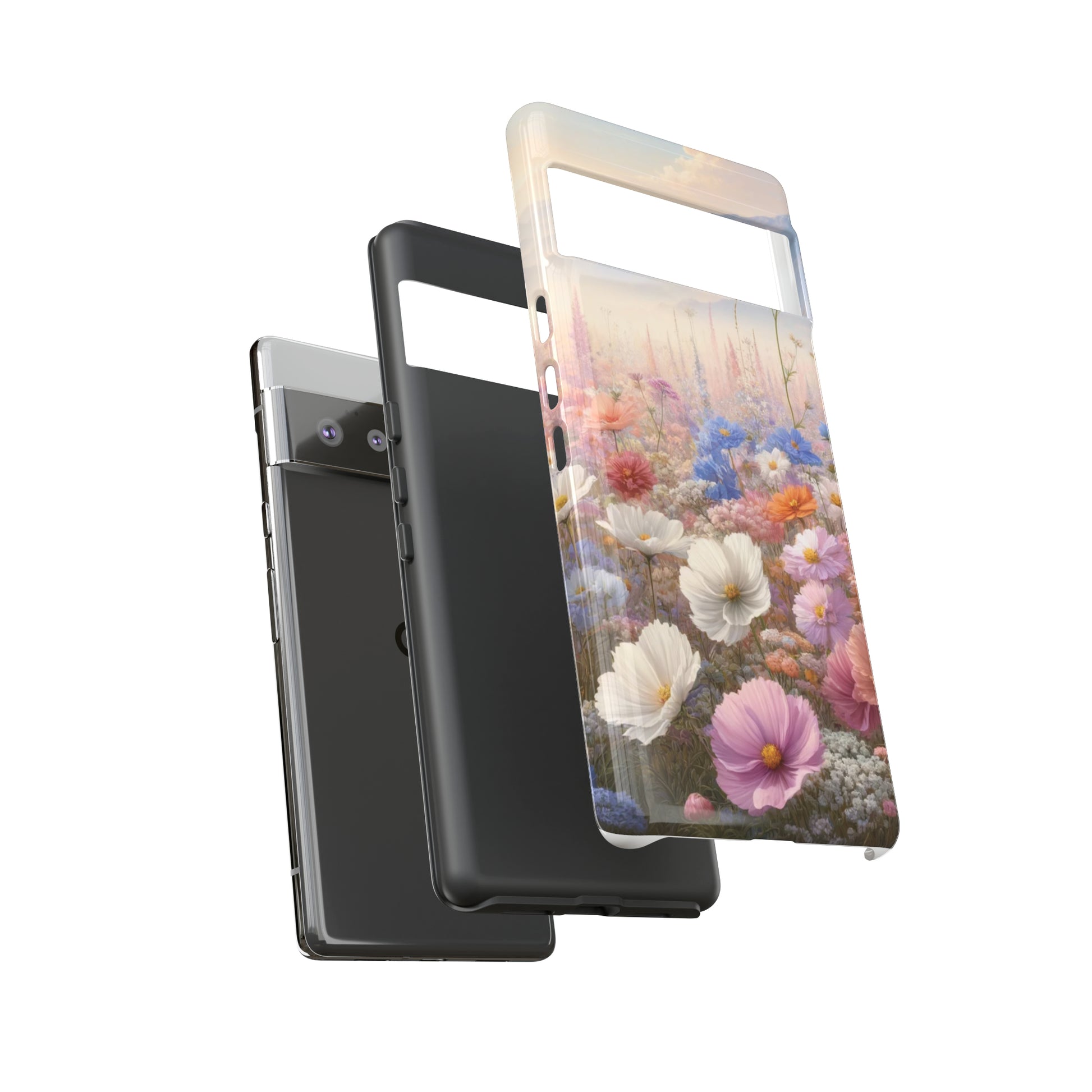 Phone Case Floral Boho Luxury Tough Case Floral Elegant Durable Stylish for Modern Devices iPhone 15, Samsung iPhone Samsung Accessory Gift for Her.